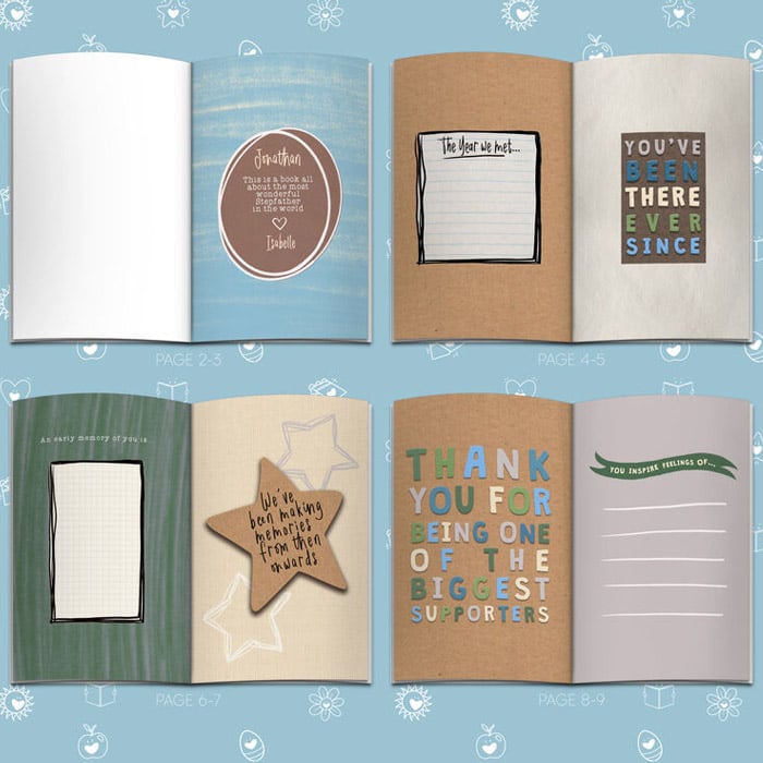 Personalised Fill In With Your Words Book About Step Dad