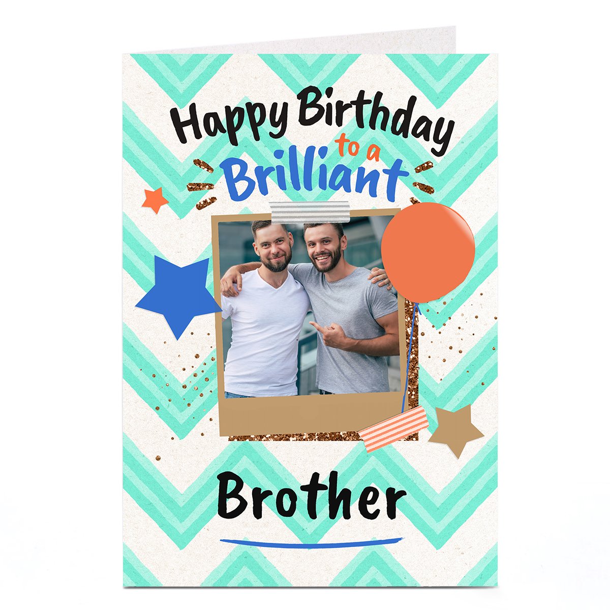 Photo Birthday Card - Brilliant Brother