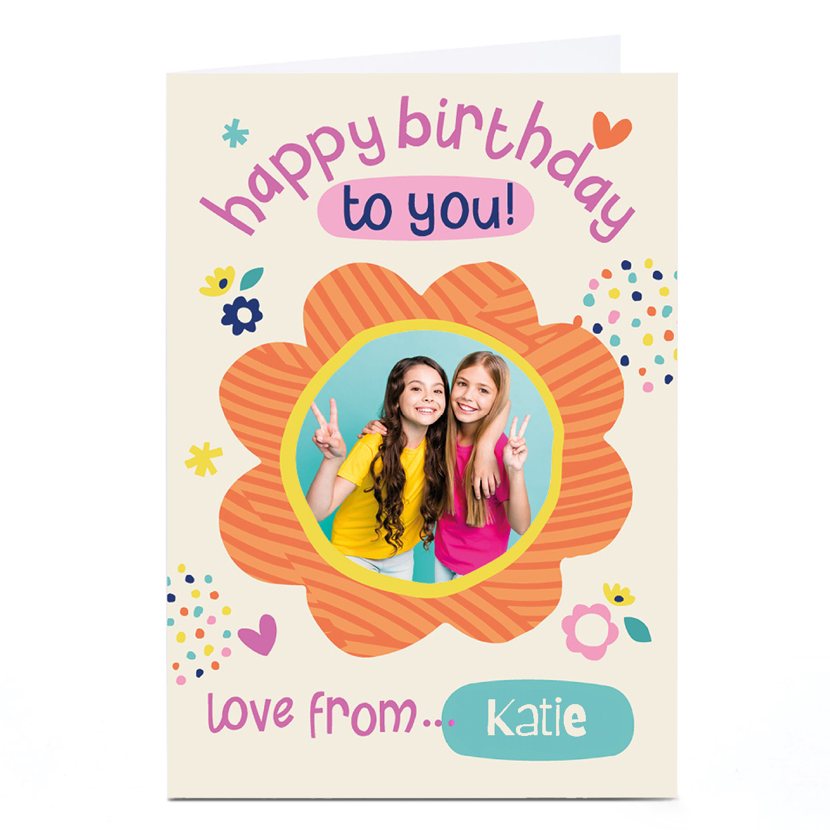 Photo Bev Hopwood Birthday Card - Flowers Happy Birthday to You