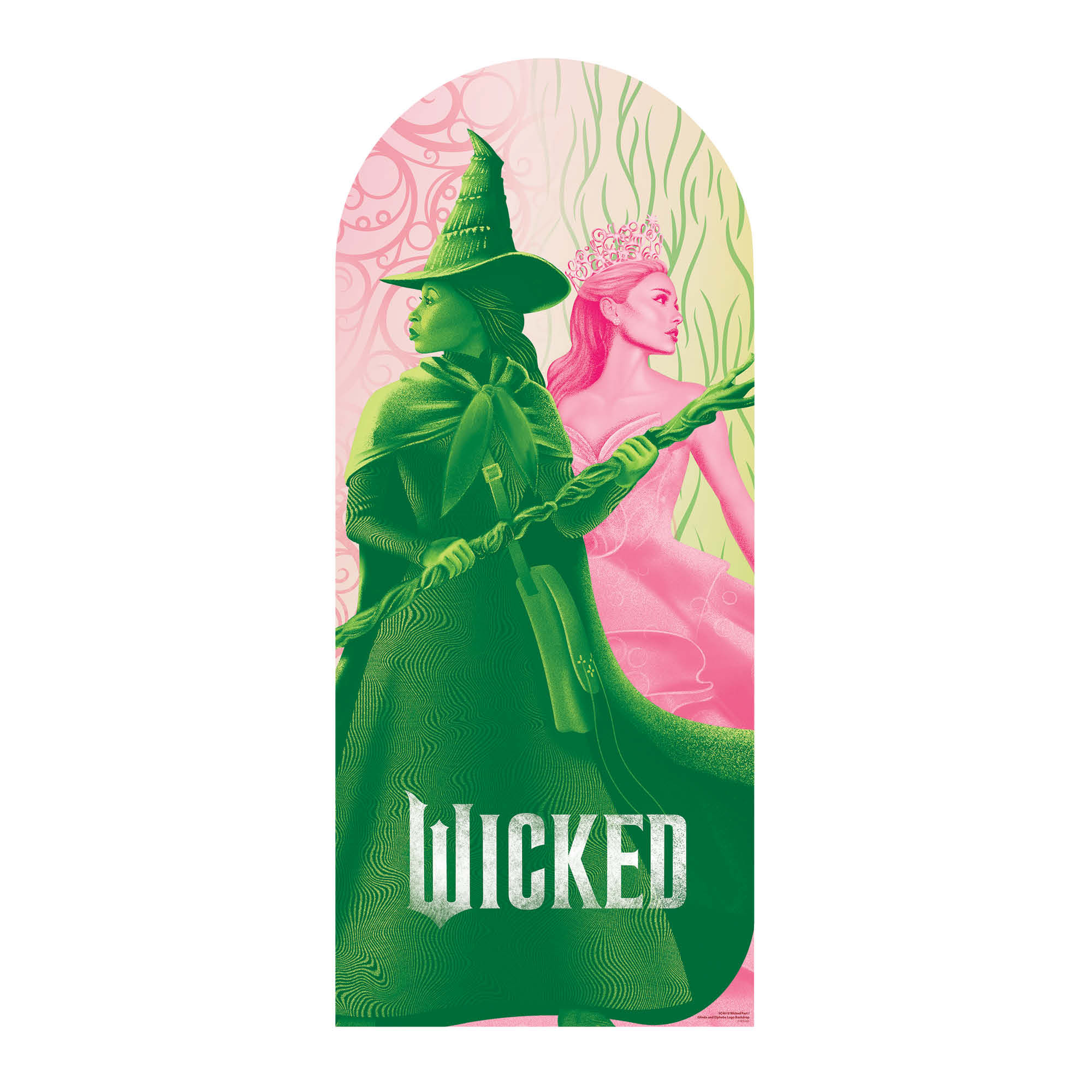 Wicked Glinda & Elphaba Backdrop Cardboard Cutout 