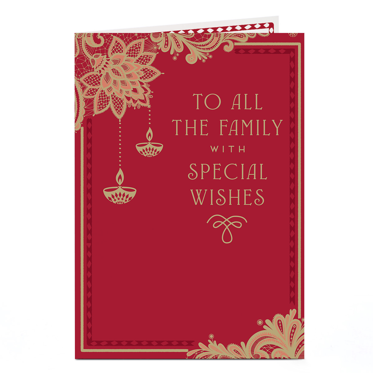 Diwali Card - To All The Family With Special Wishes