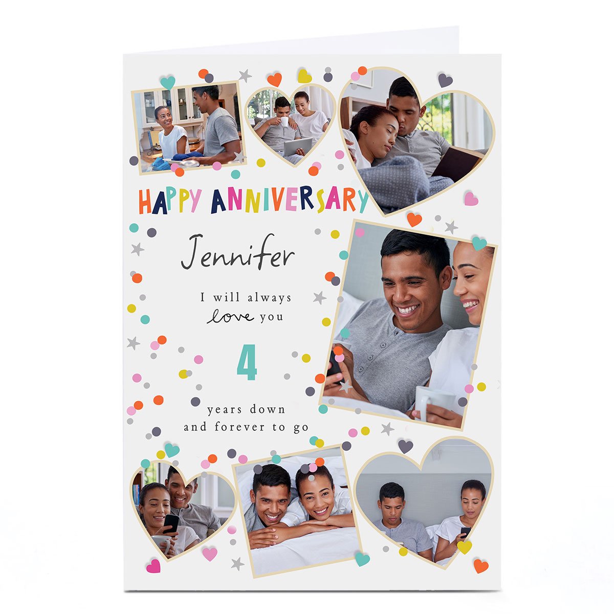 Personalised Anniversary Photo Card - I Will Always Love You
