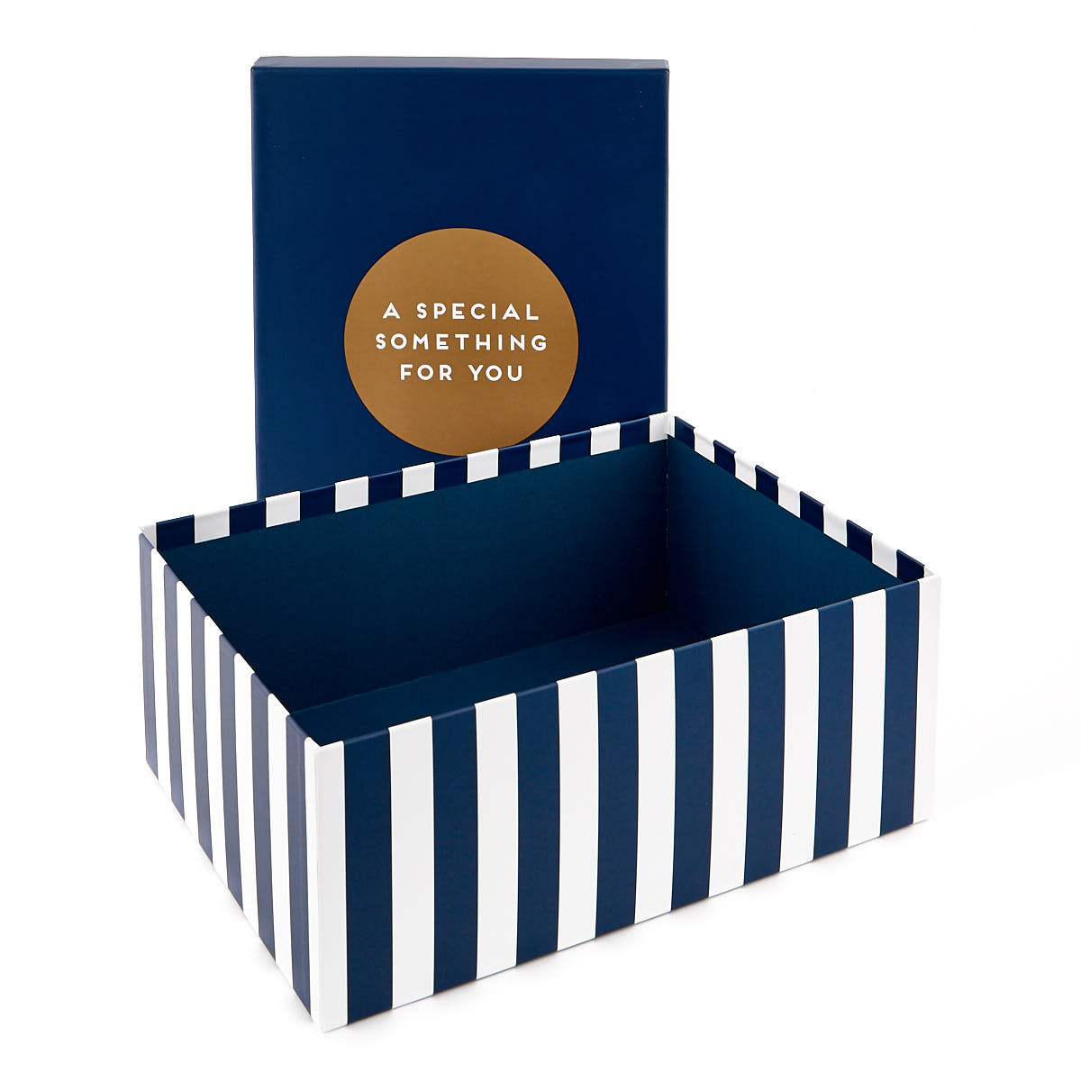 Luxury Gift Box Set Of Four - Blue Geometric