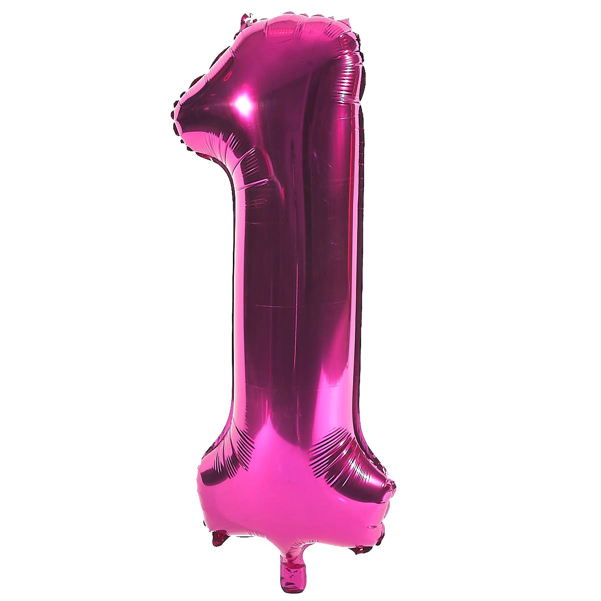 Age 13 Giant Foil Helium Numeral Balloons - Pink (deflated)