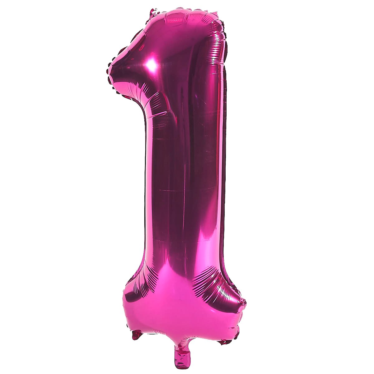 Age 13 Giant Foil Helium Numeral Balloons - Pink (deflated)