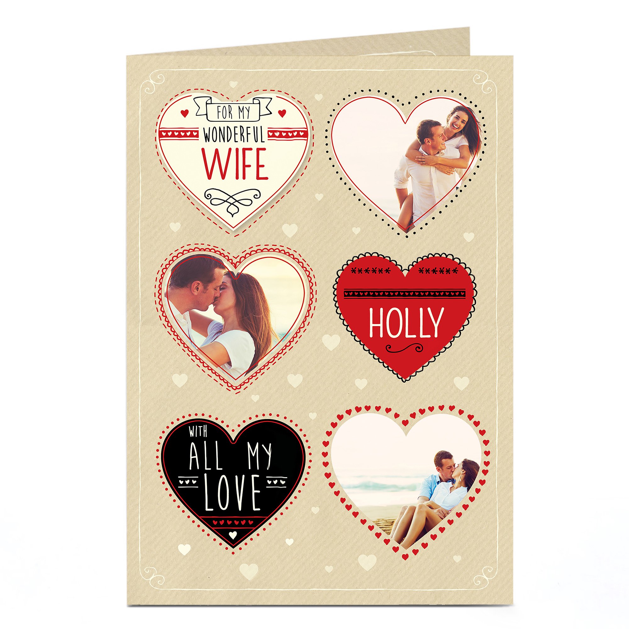 Multi Photo Card - Wife All My Love