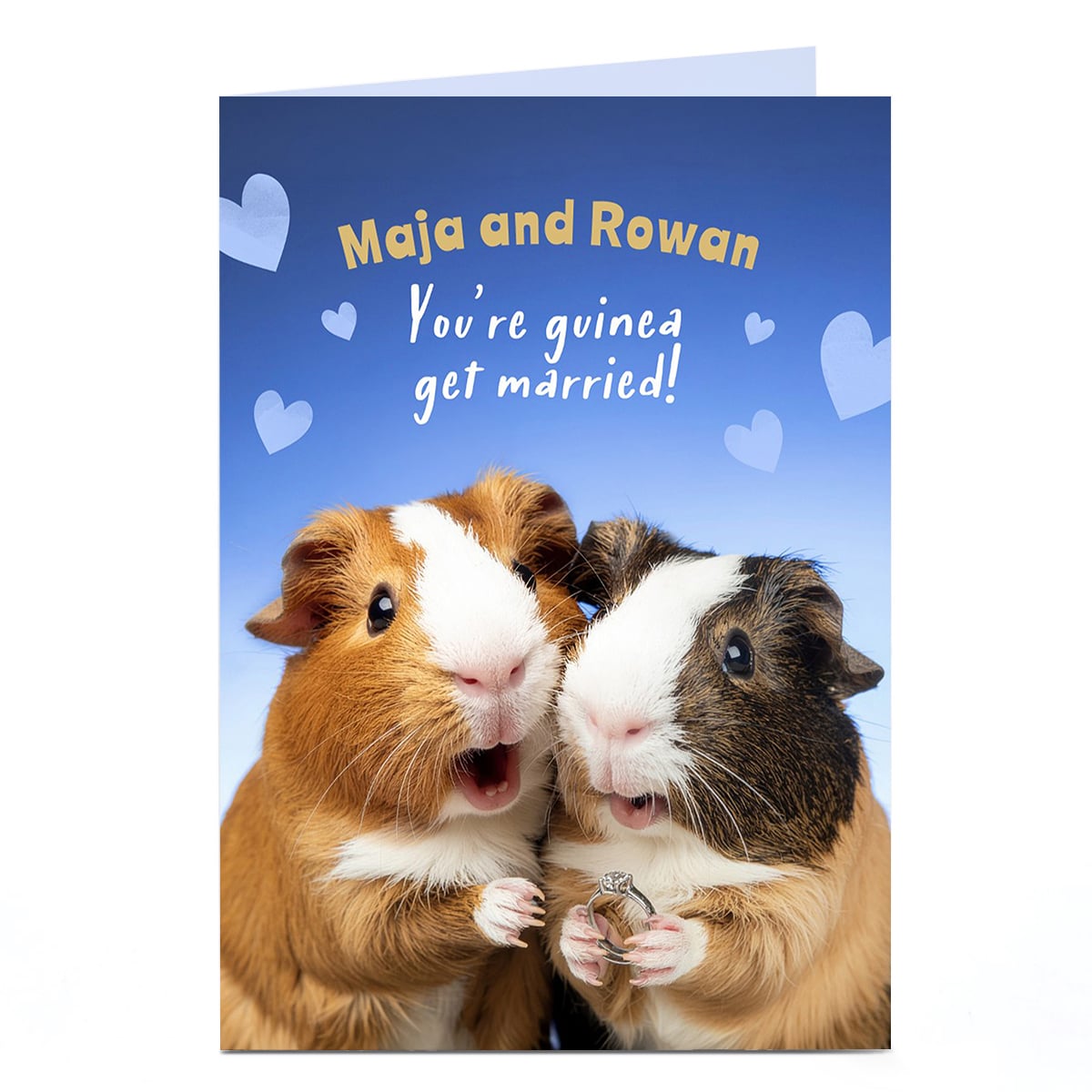 Personalised Engagement Card - You're Guinea Get Married!