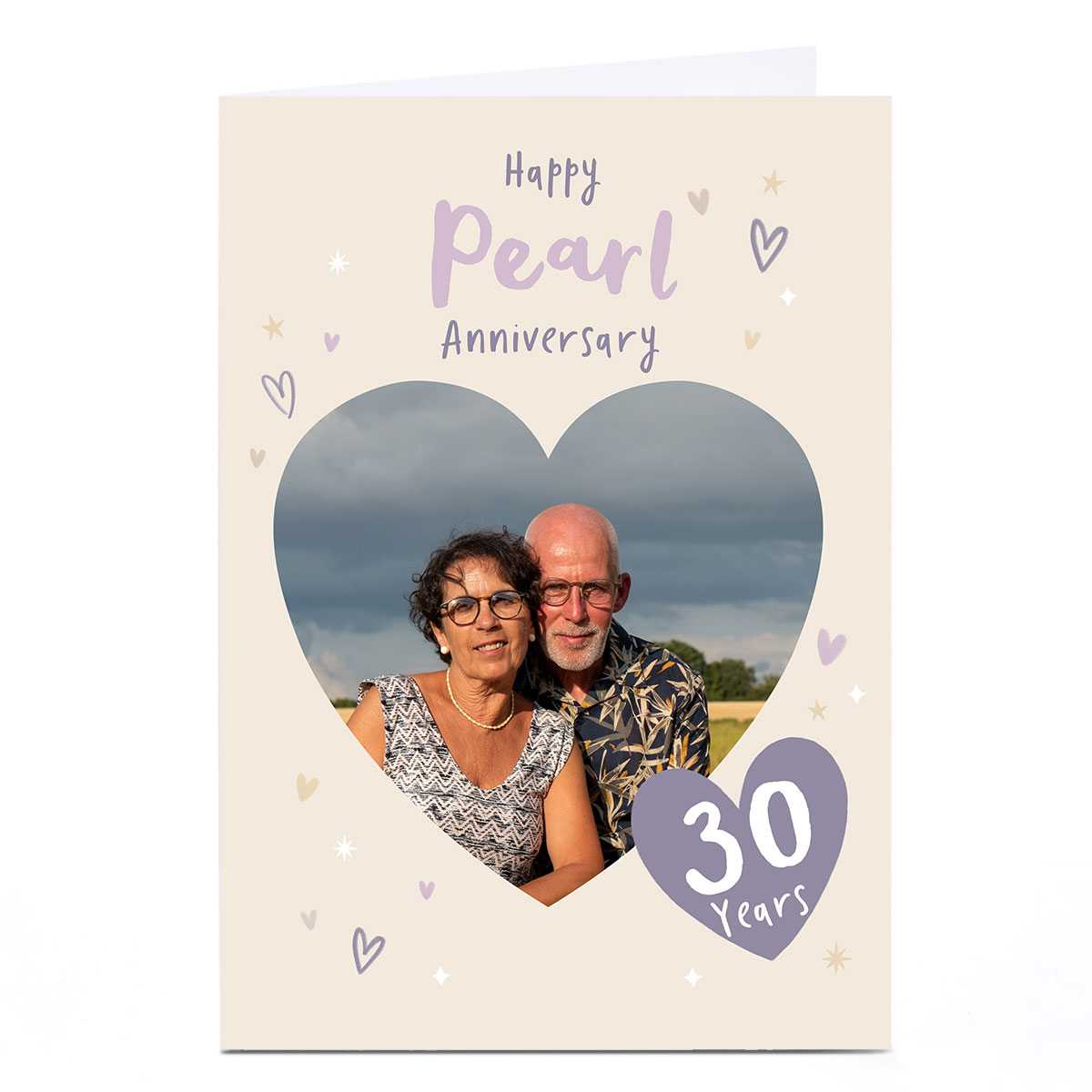 Personalised Anniversary Photo Card - Pearl Anniversary