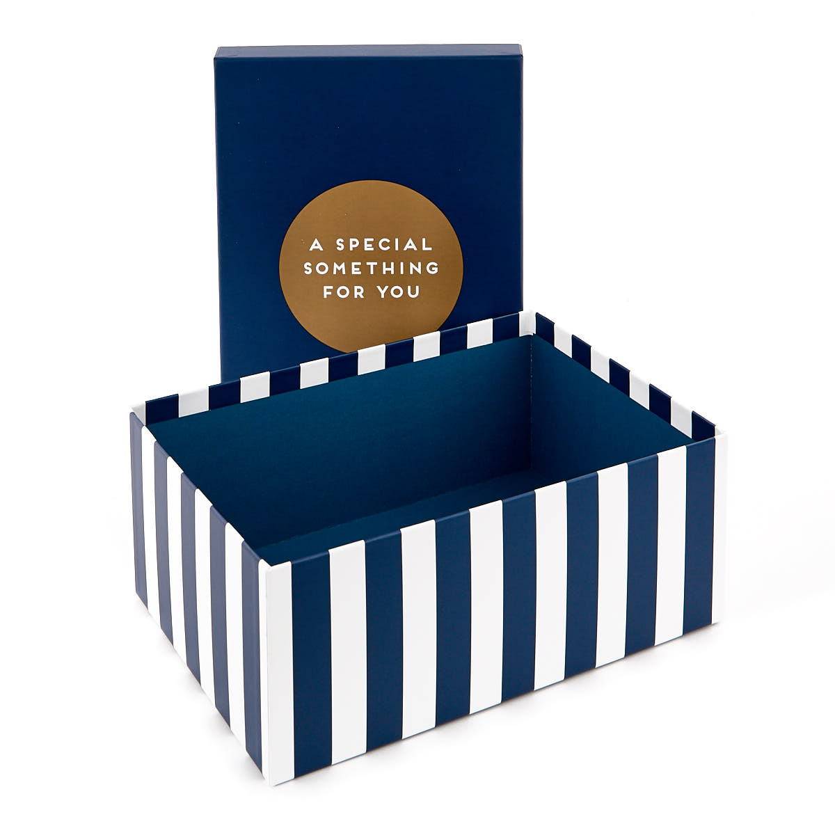 Luxury Gift Box Set Of Four - Blue Geometric