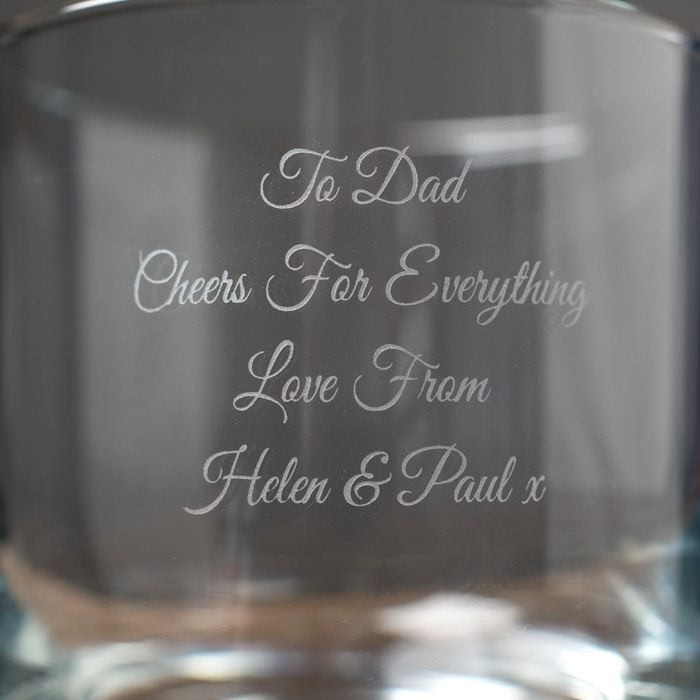 Personalised Engraved Stern Whisky Glass