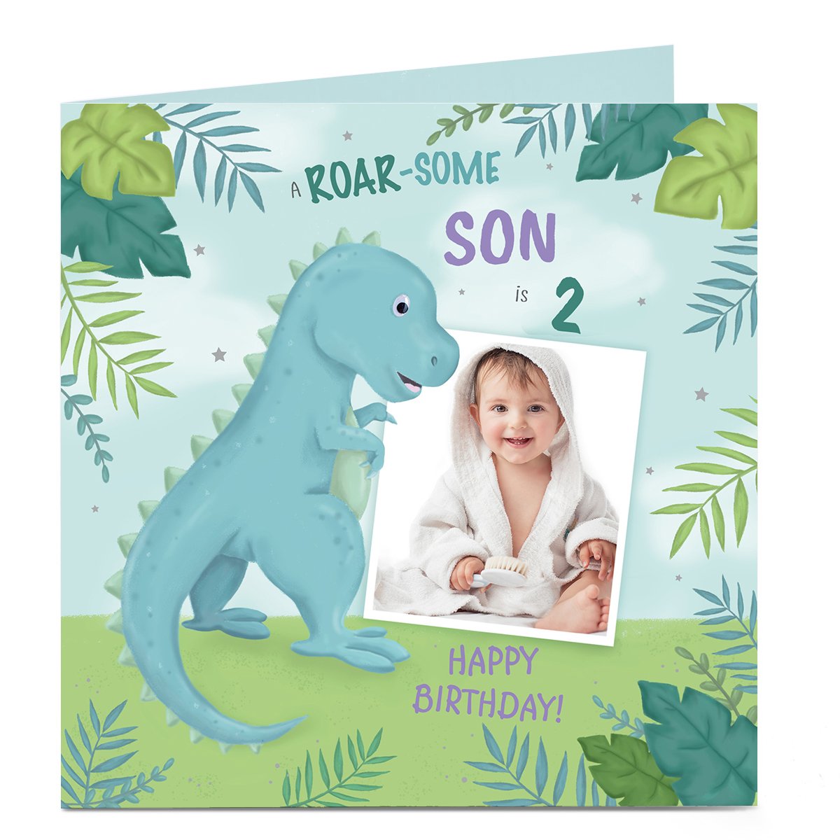 Personalised Birthday Photo Card -  Roar-Some Birthday !