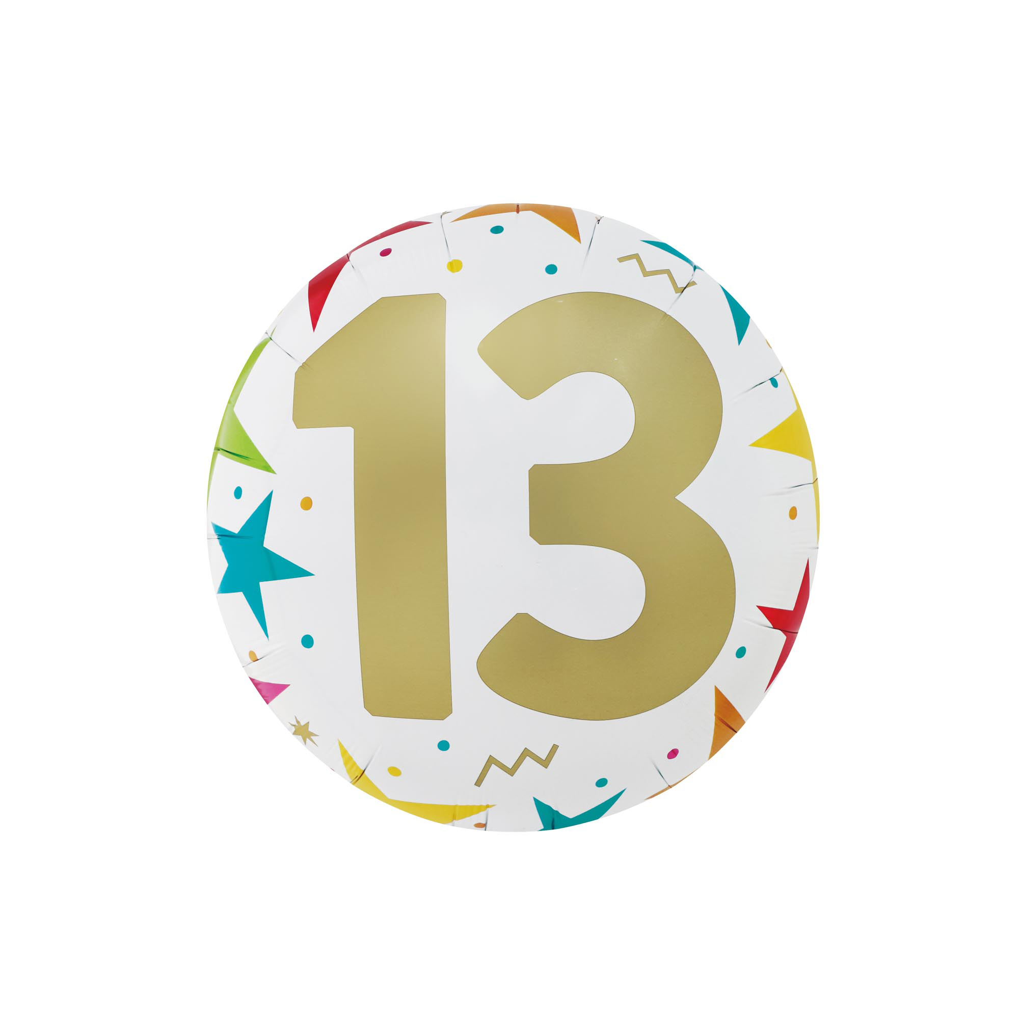 Starry 13th Birthday 31-Inch Foil Helium Balloon