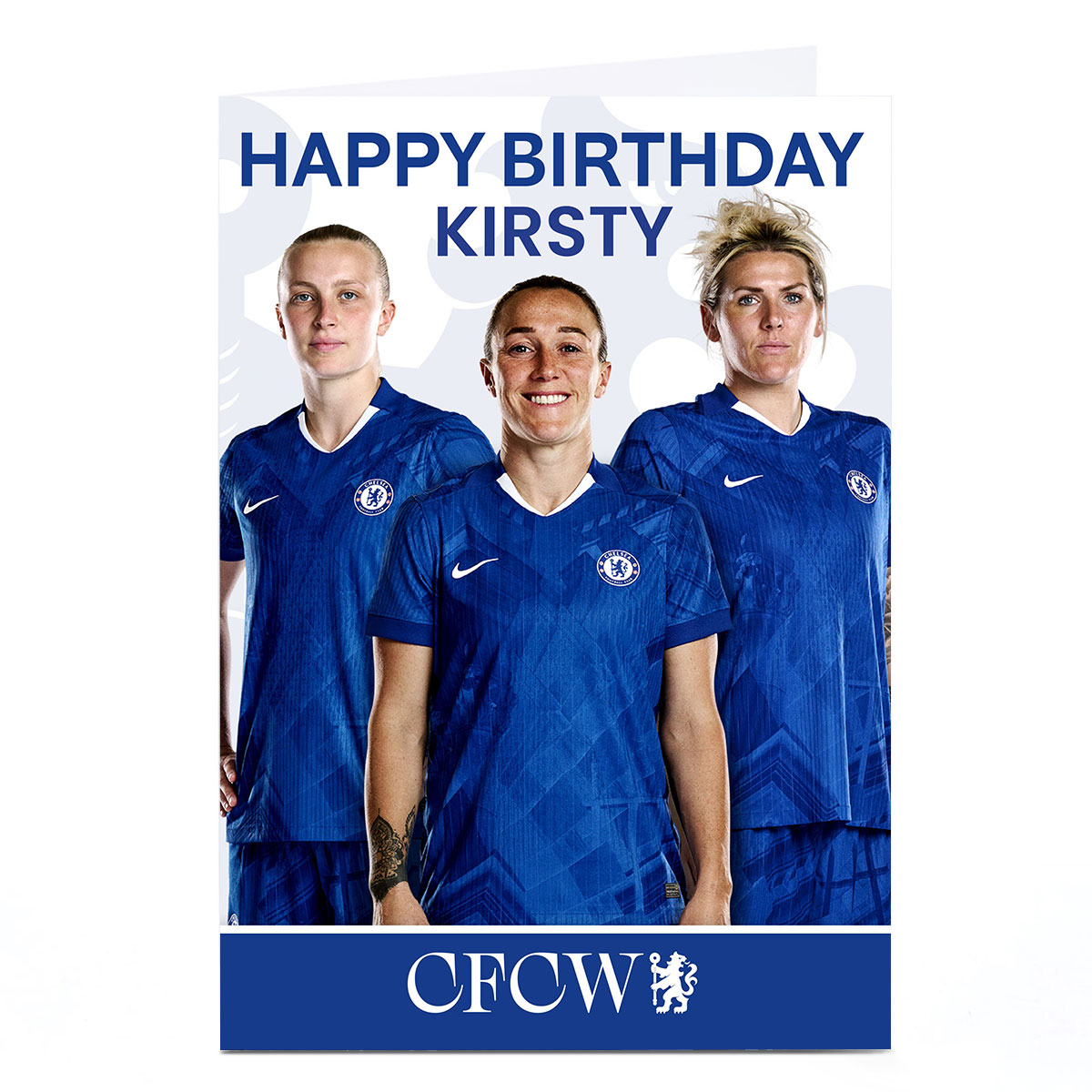 Personalised Football Birthday Card - Chelsea Happy Birthday 