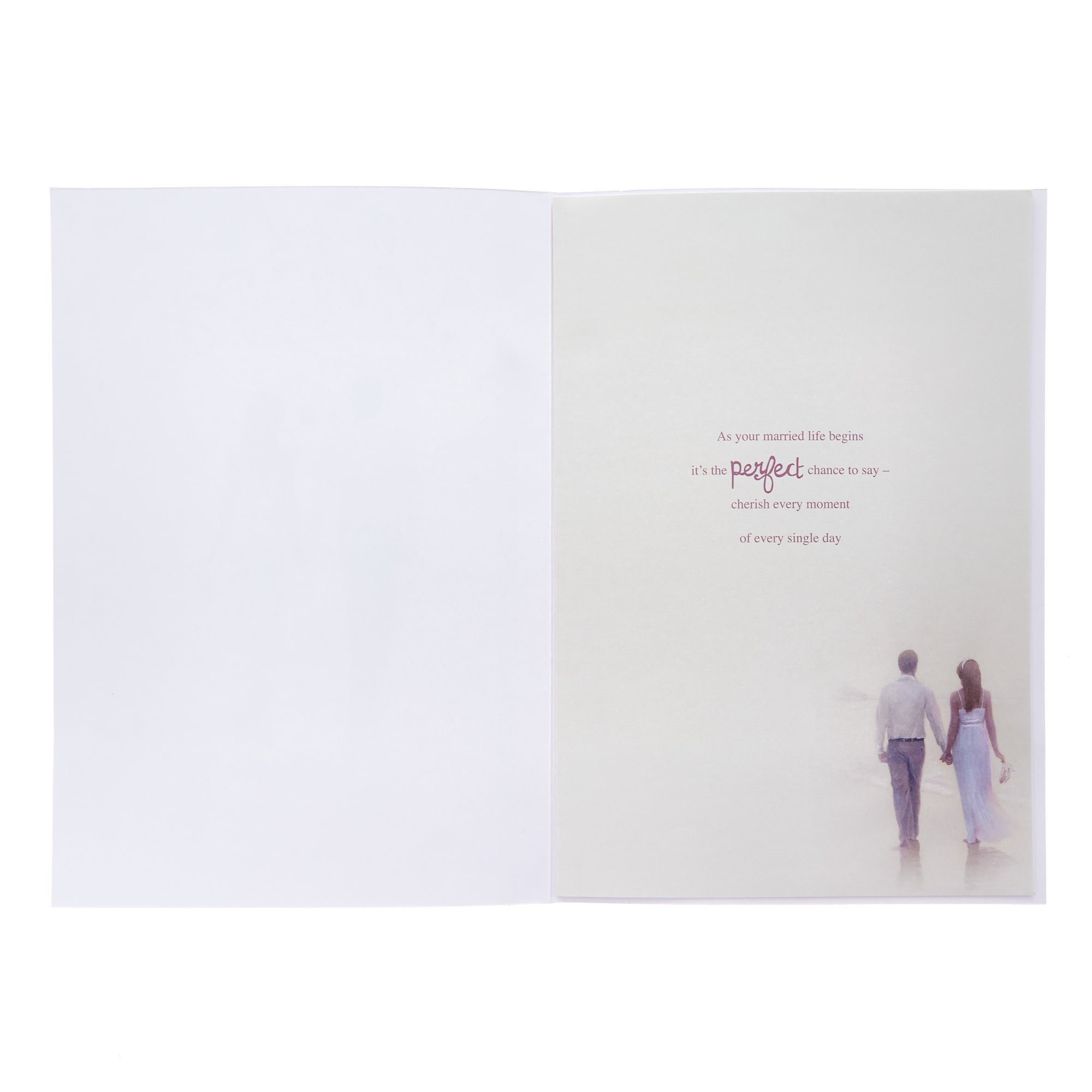 A Beautiful Journey Begins Wedding Card