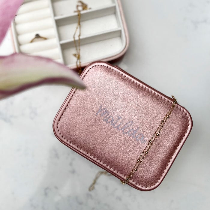 Personalised Compact Jewellery Box