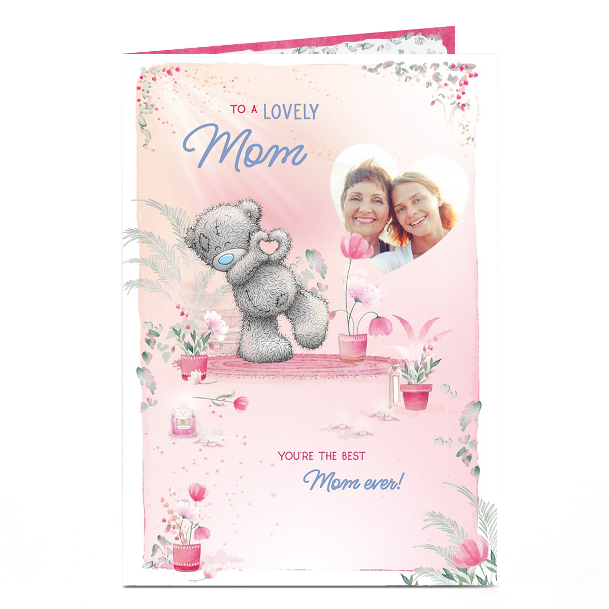 Photo Tatty Teddy Mother's Day Card - Heart Hands, Mom