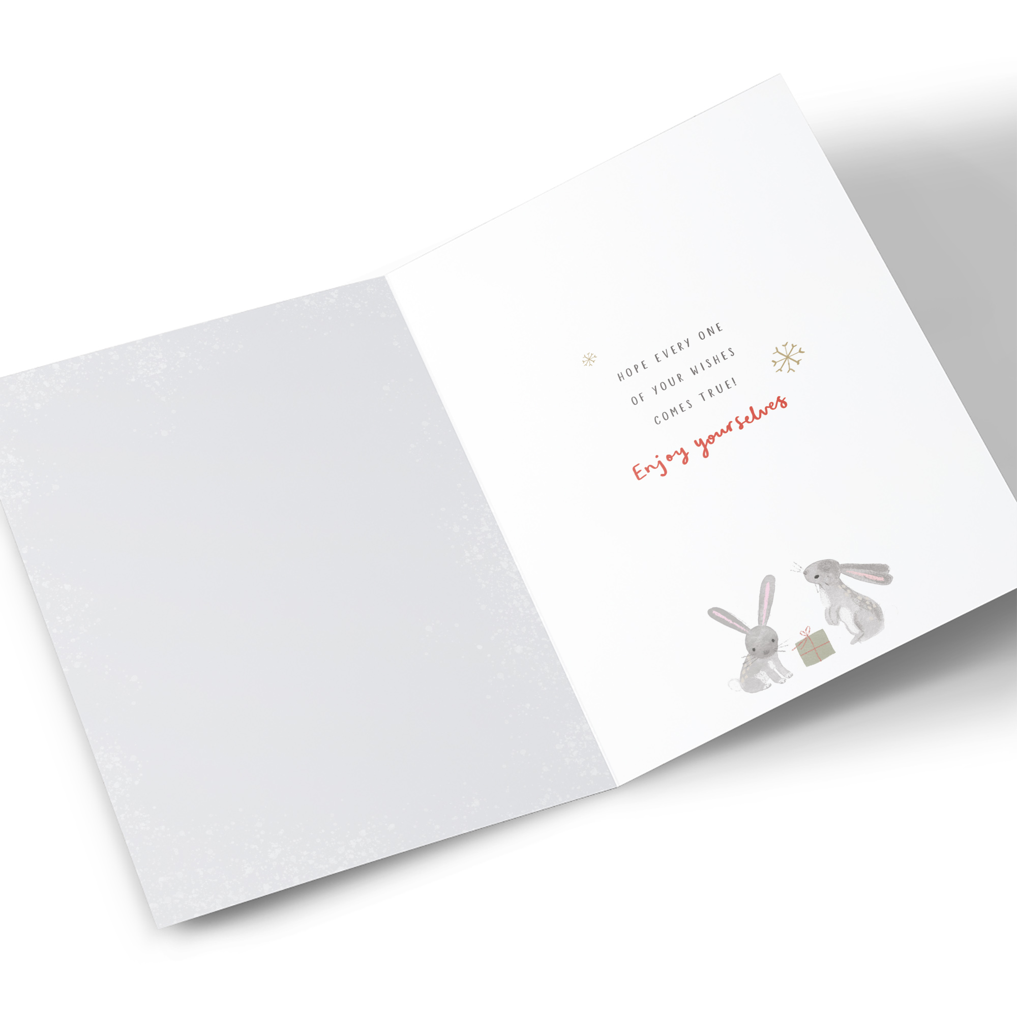 Christmas Card - Cute Bunnies, For A Special Couple