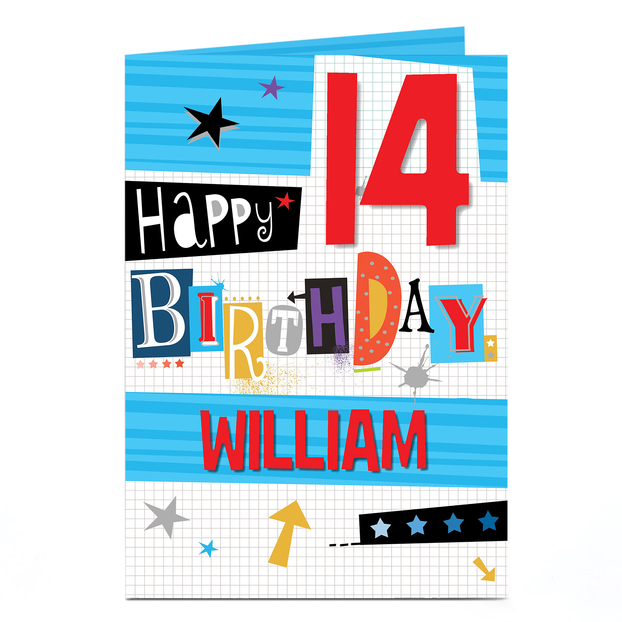 Buy Personalised Editable Age Birthday Card - Cut & Paste for GBP 1.79 ...