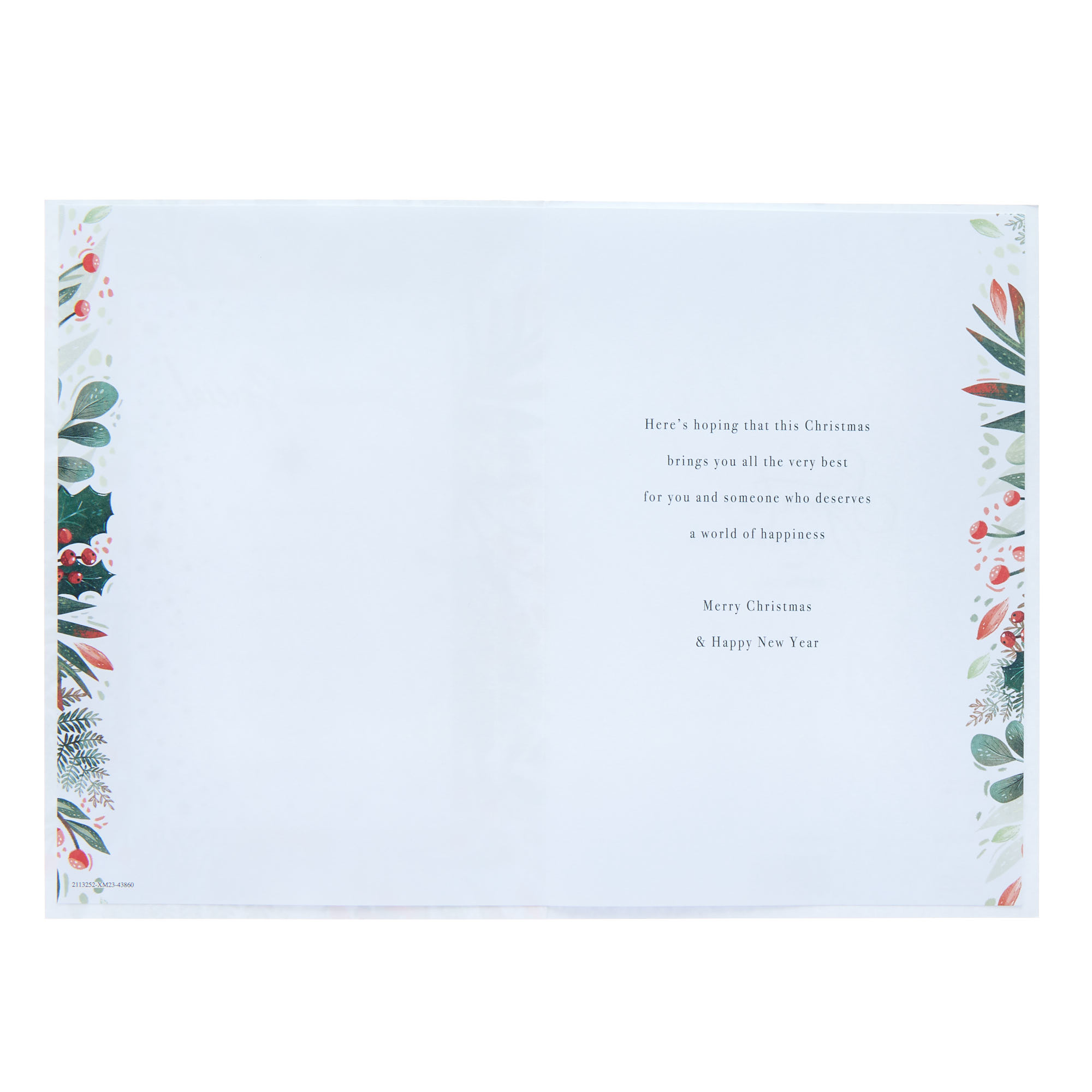 Someone Special Verse & Foliage Christmas Card