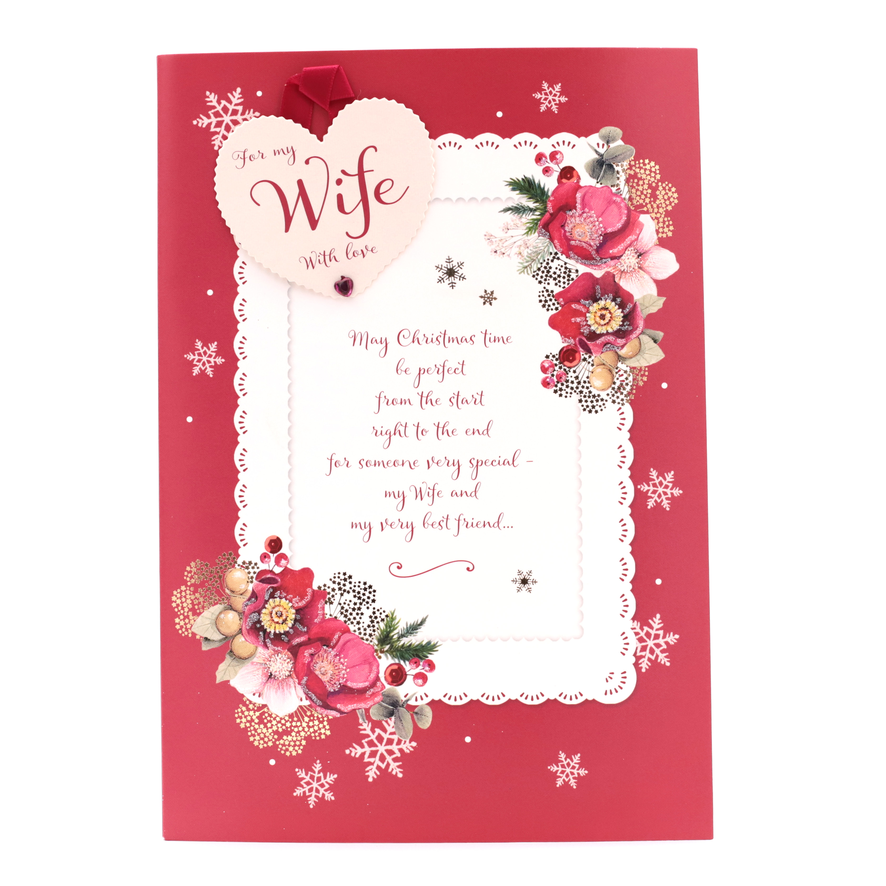 Christmas Card - Wife, Traditional Christmas Verse