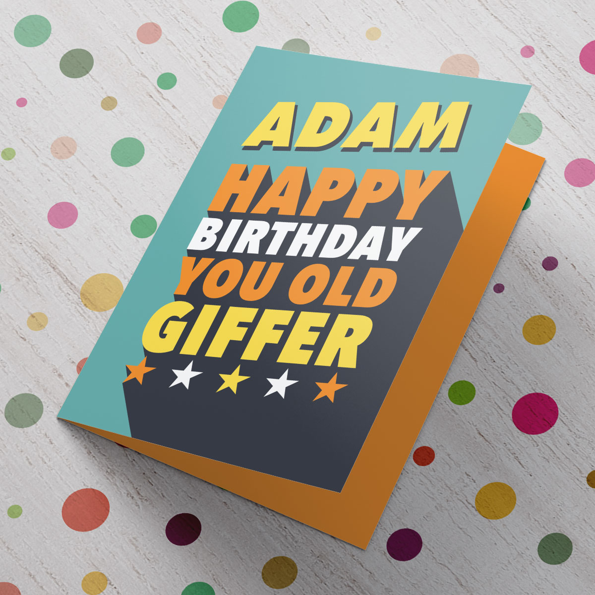 Personalised Birthday Card - You Old Giffer