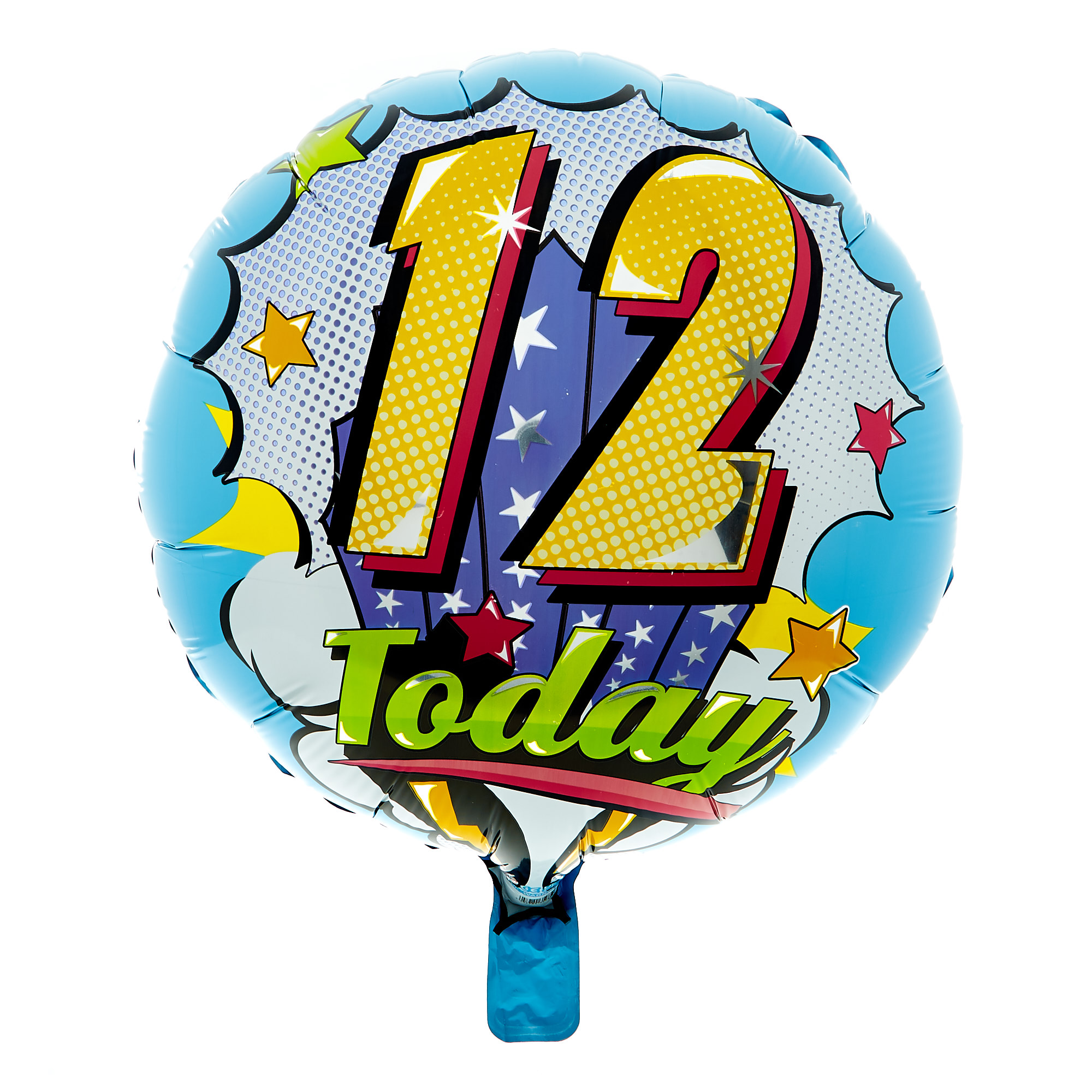 18-Inch Pop Art 12 Today Foil Helium Balloon