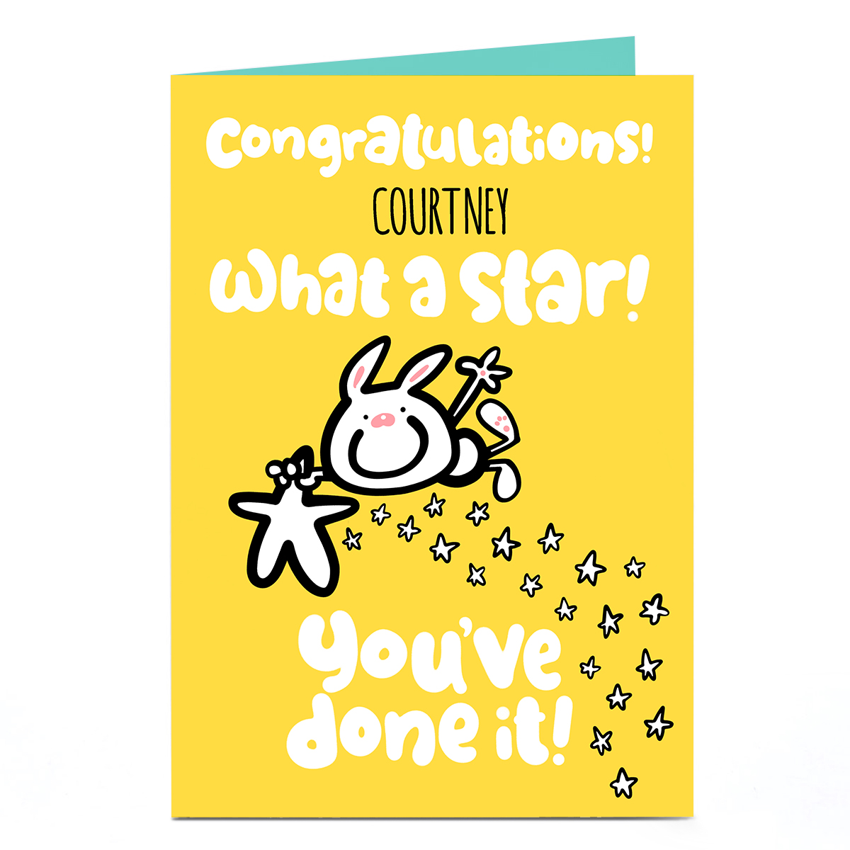 Personalised Fruitloops Congratulations Card - What a Star!