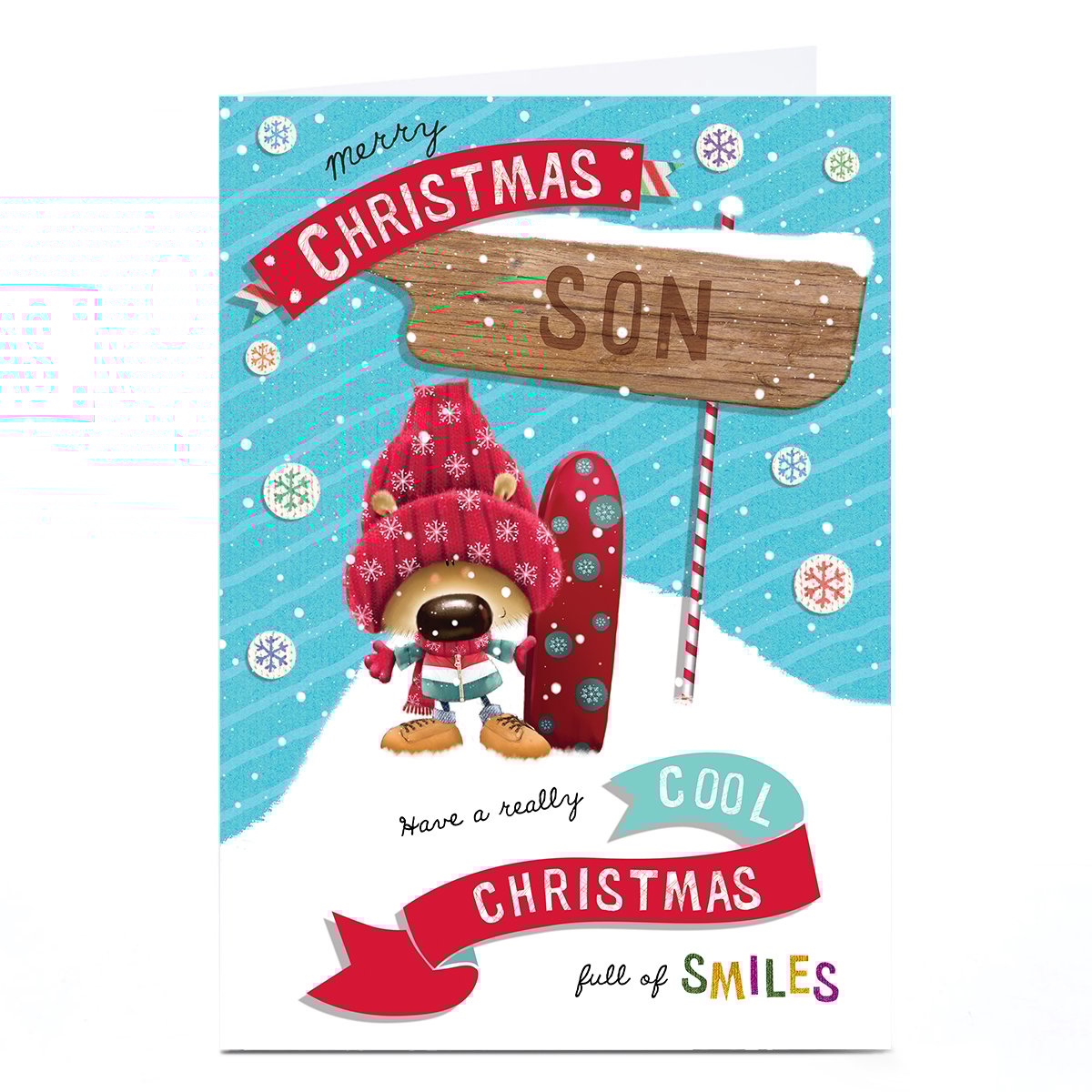 Personalised Christmas Card - Son