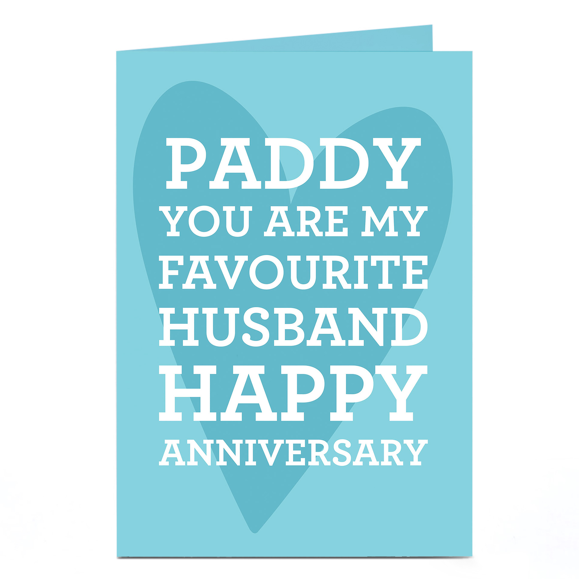 Personalised Anniversary Card - Favourite Husband