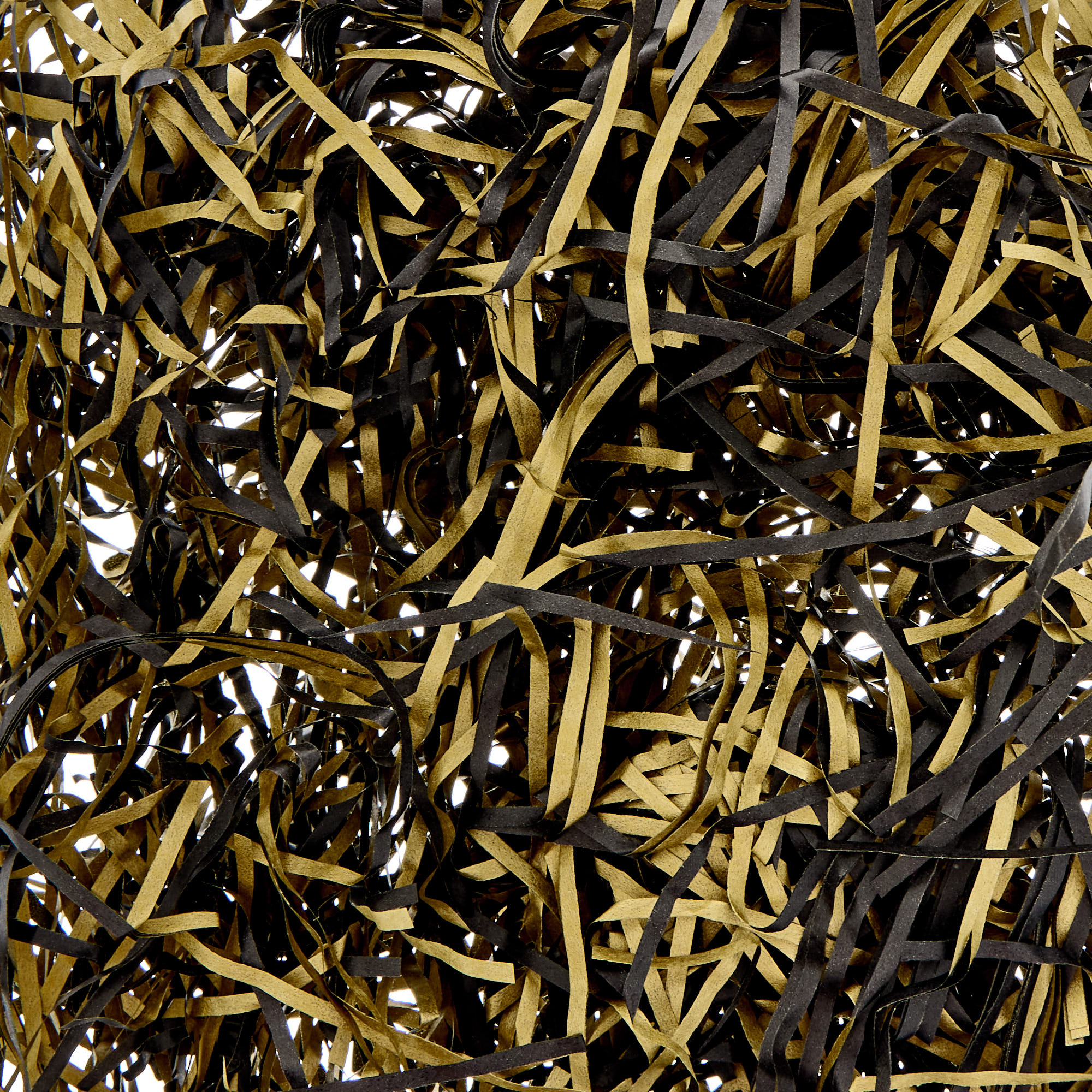Black & Gold Shredded Tissue Paper 