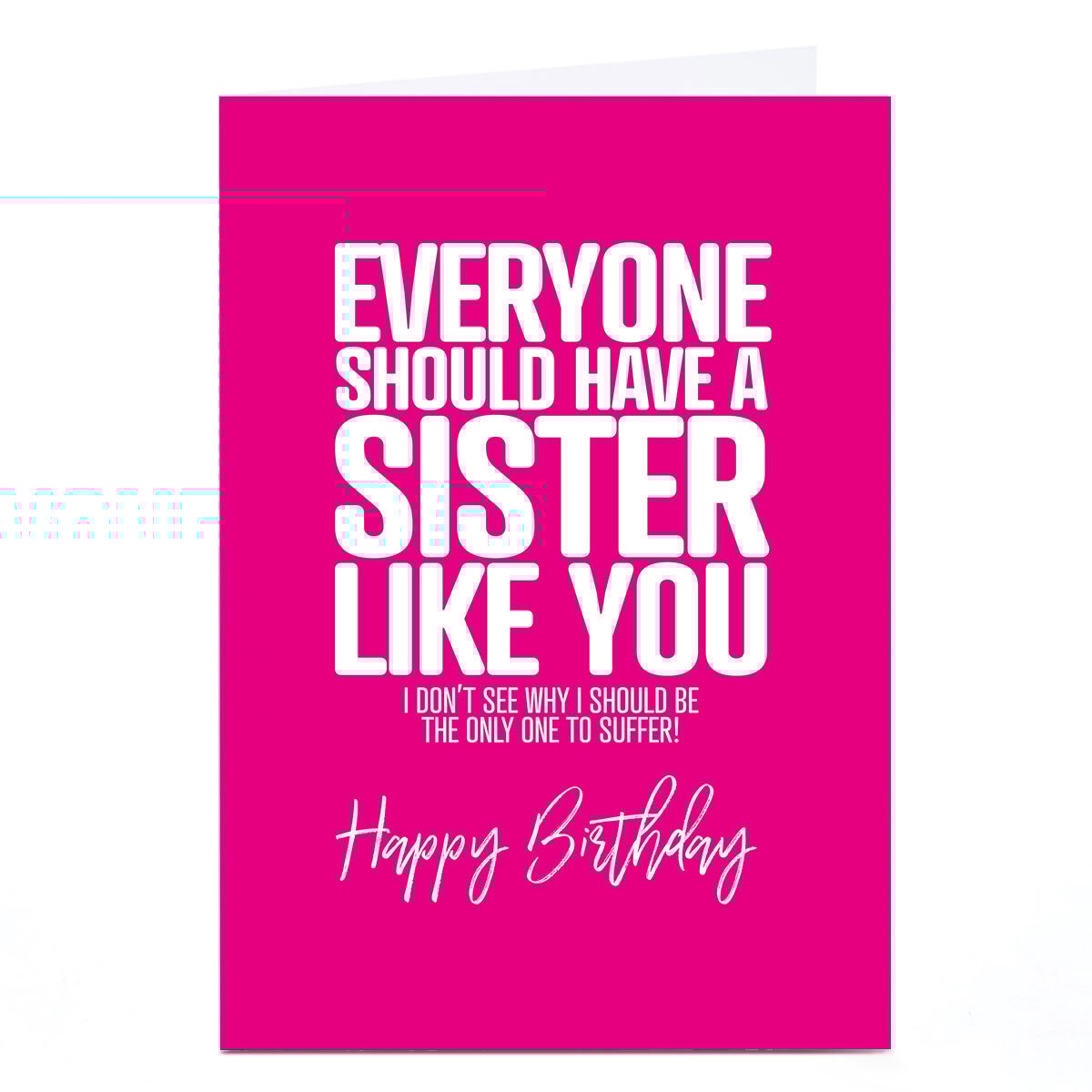 Personalised Punk Birthday Card - A Sister Like You
