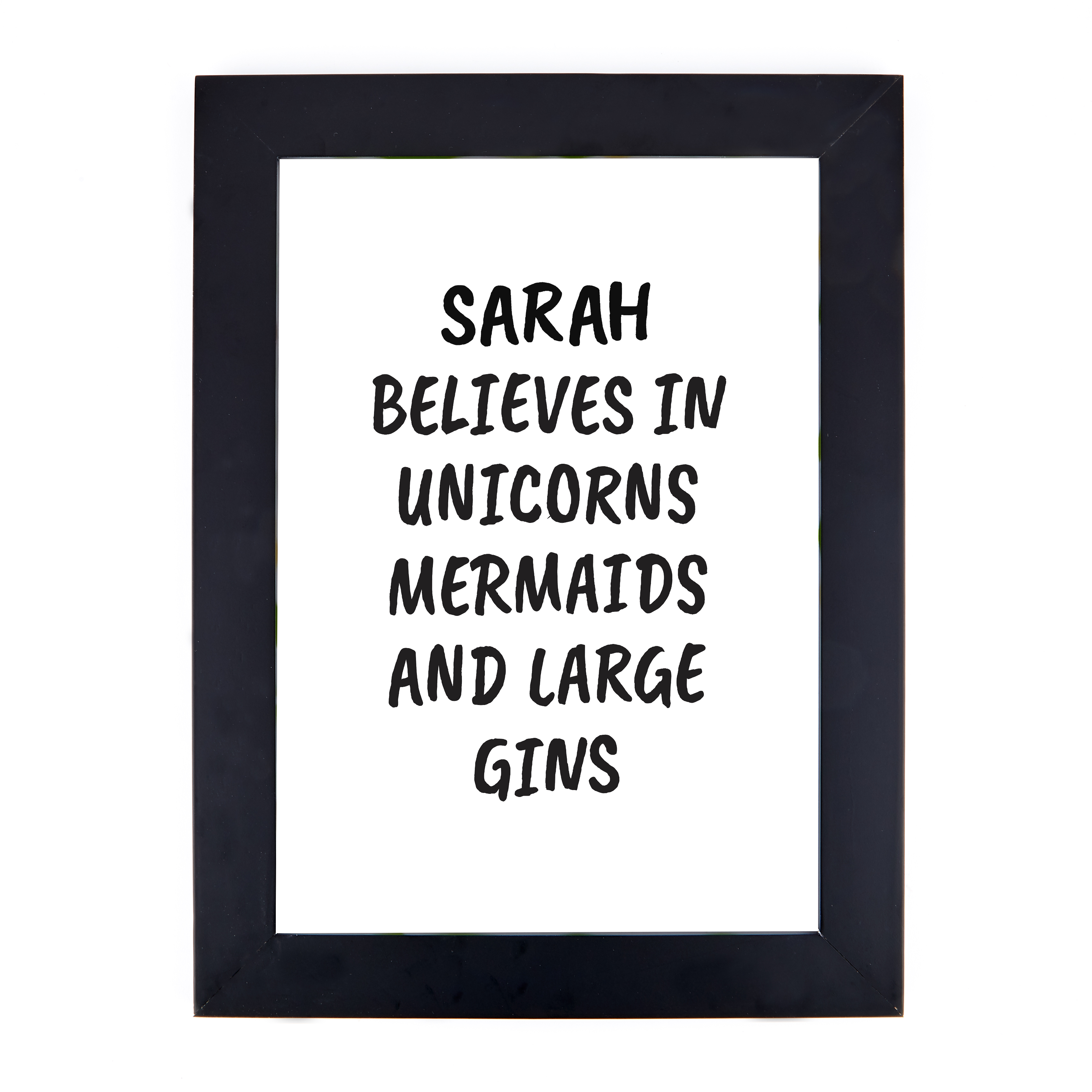 Personalised Print - Unicorns, Mermaids & Large Gins