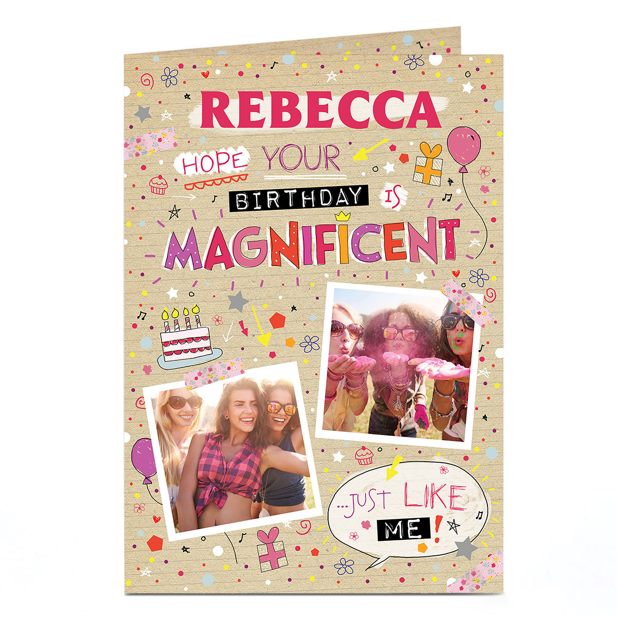 Personalised Photo Birthday Card - Magnificent Like Me