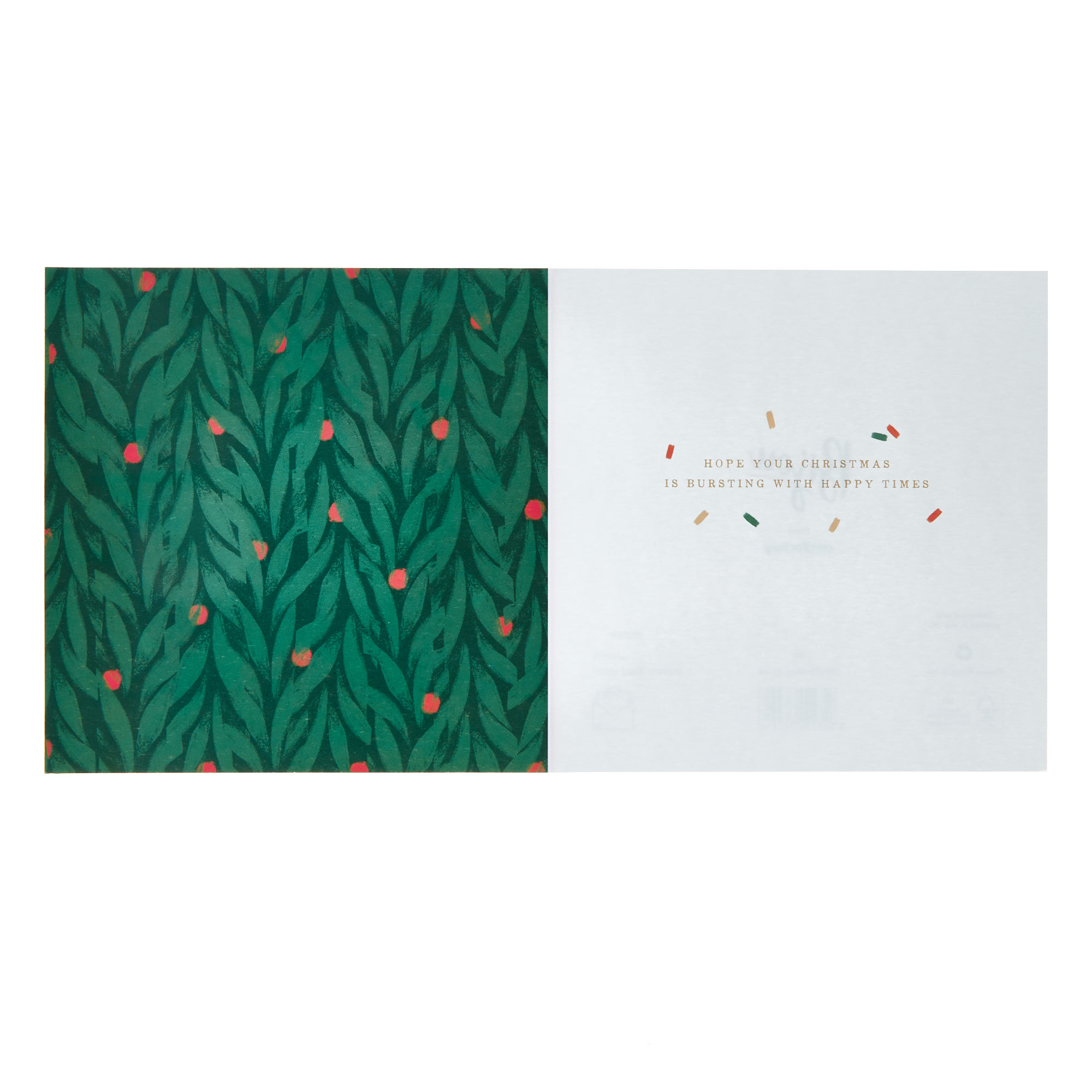 Grandson Green Star Christmas Card