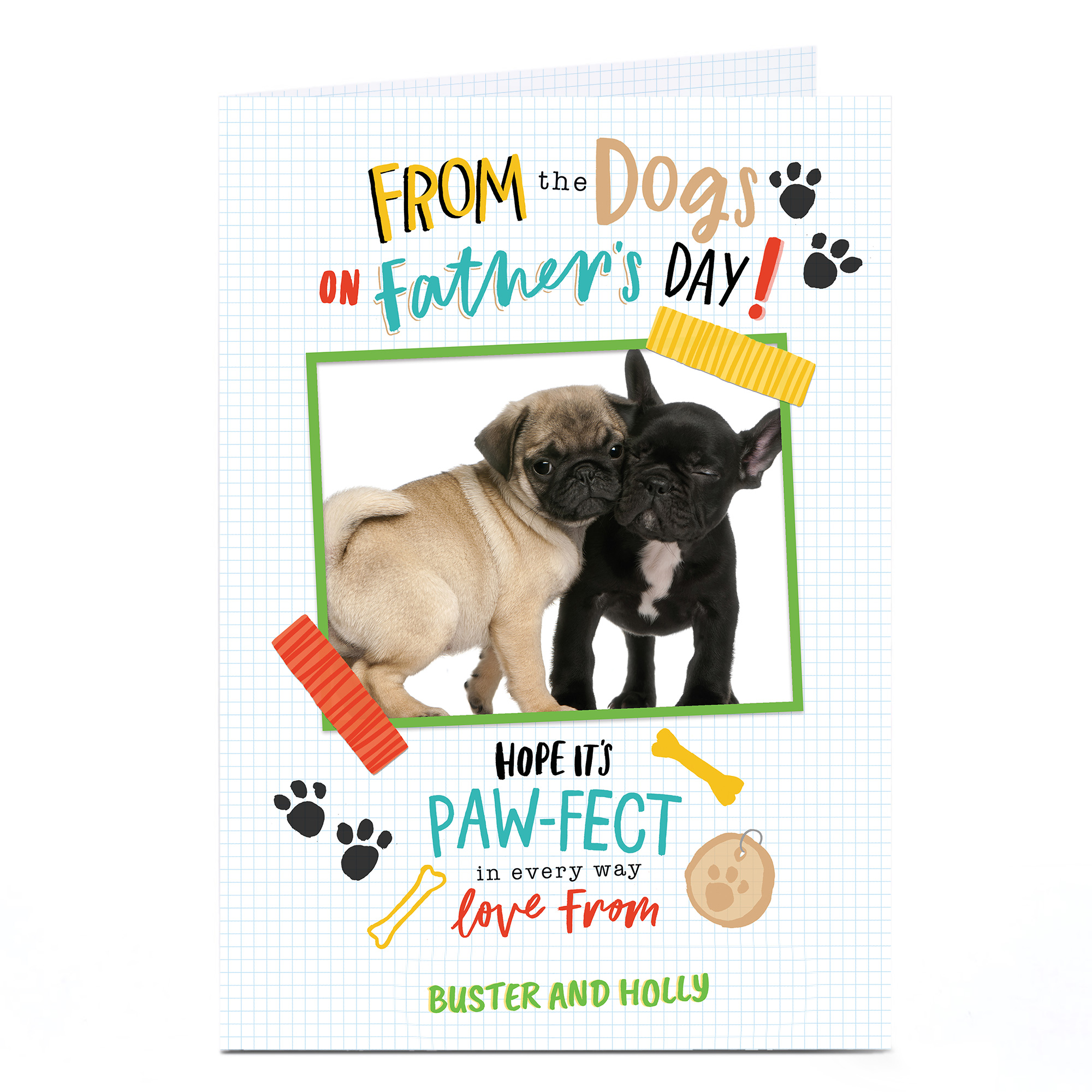 Photo Father's Day Card - From The Dogs