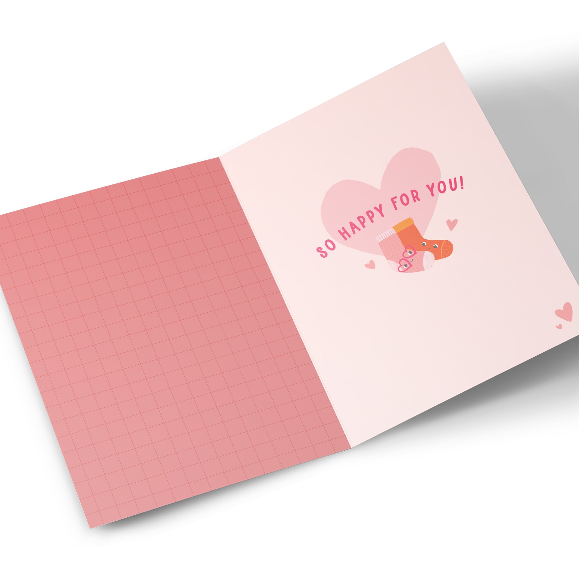 Personalised Engagement Card - Perfect Pair Loved Up Socks