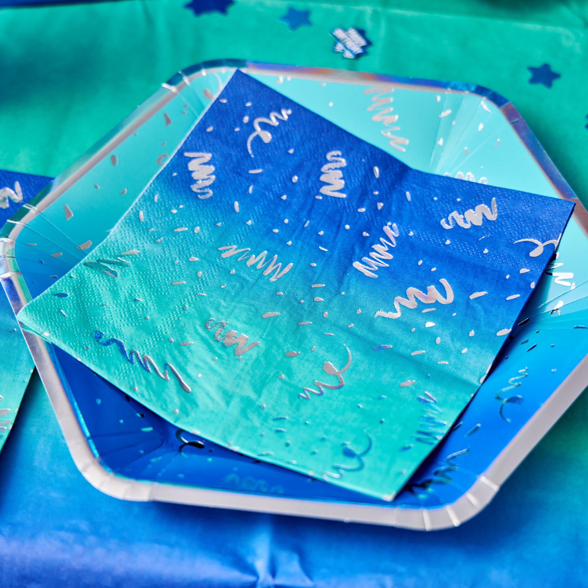Blue Ombre Paper Napkins - Pack of 20