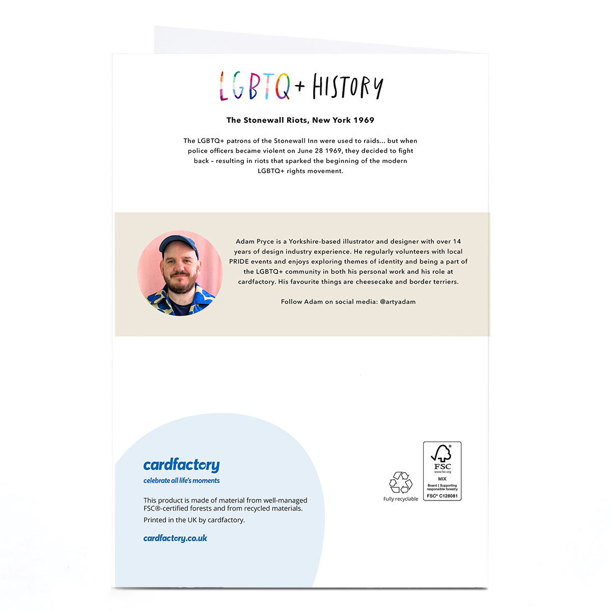 LGBTQ+ Card - Being Queer is a Riot!