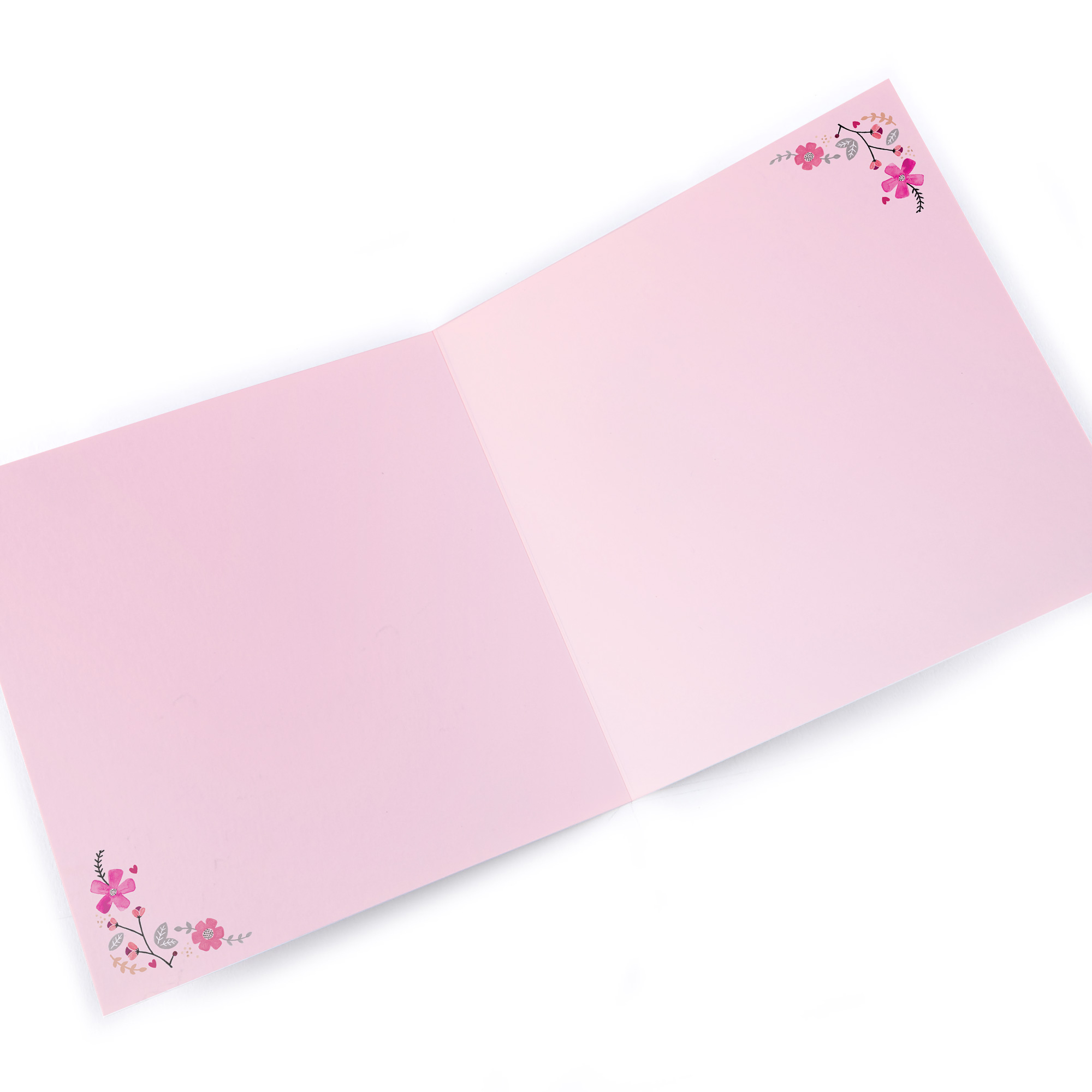 Personalised Birthday Card - Pretty Pink Flowers