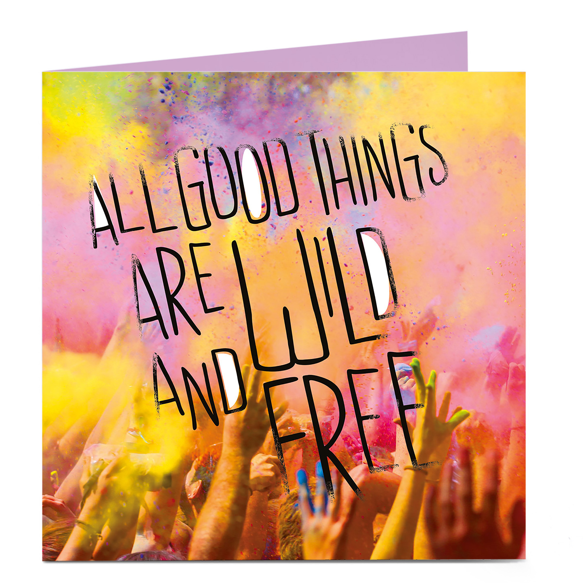 Personalised Bright Ideas Card - All Good Things Are Wild And Free