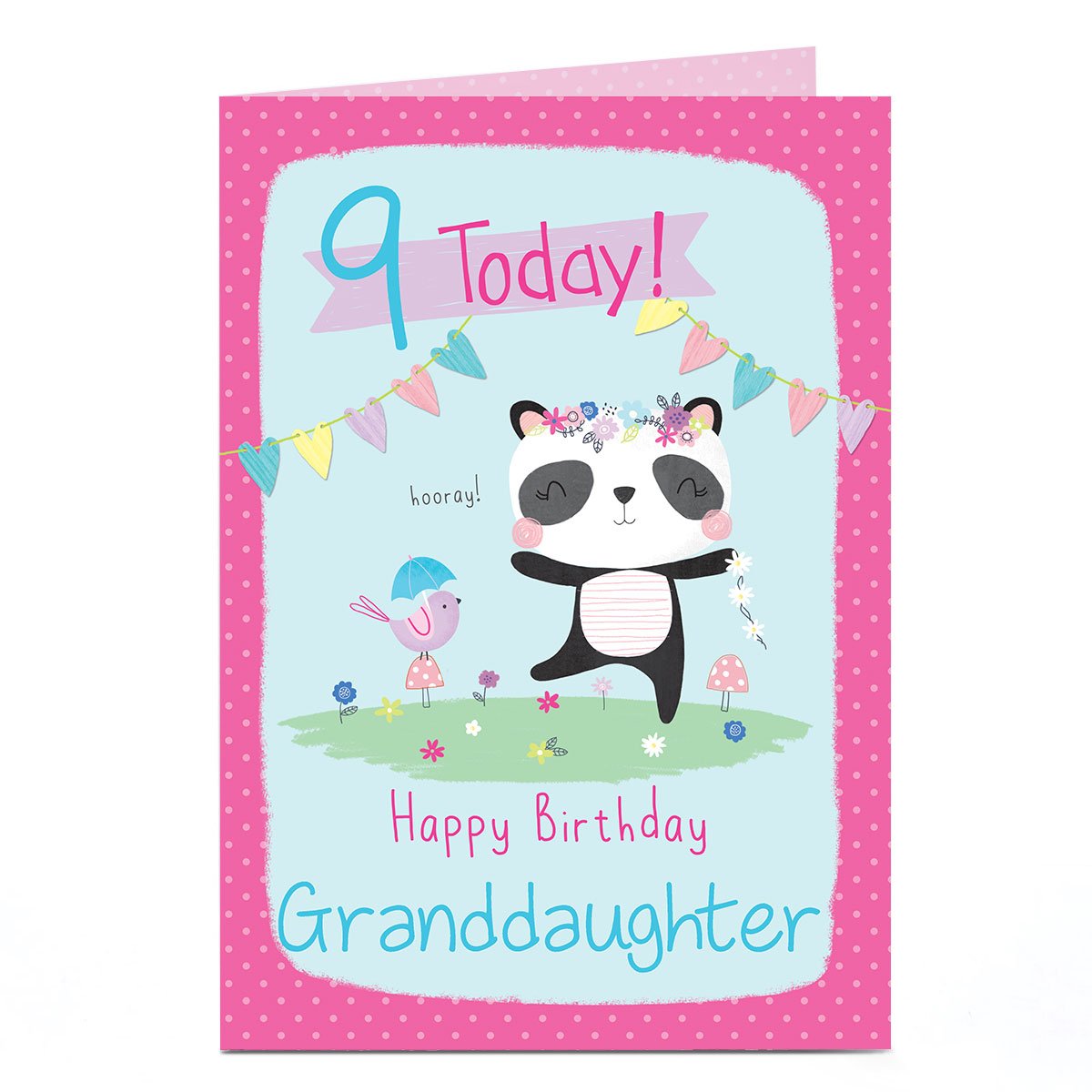 Buy Personalised Editable Age Birthday Card - Happy Panda for GBP 1.79 ...