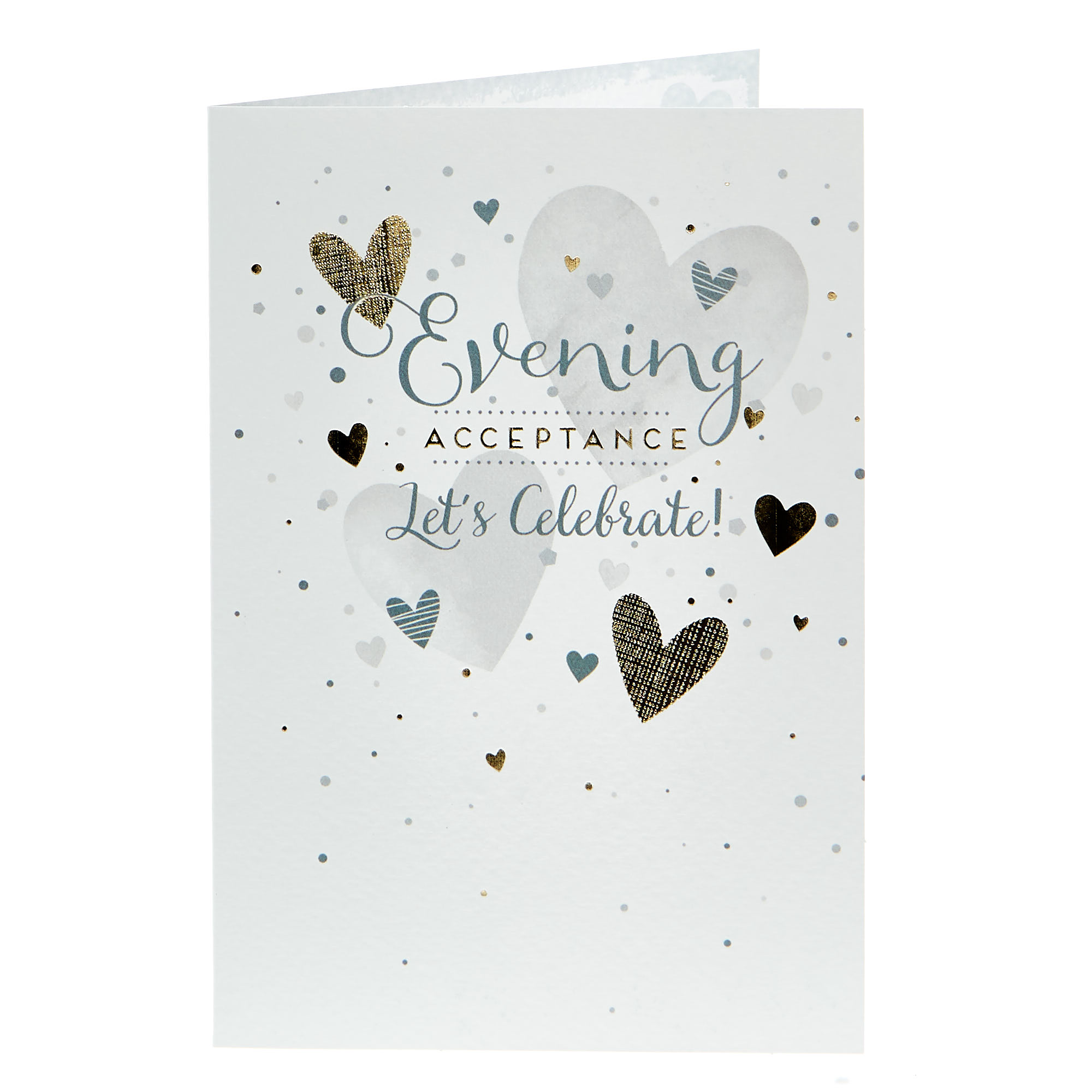 Evening Acceptance Wedding Card - Let's Celebrate