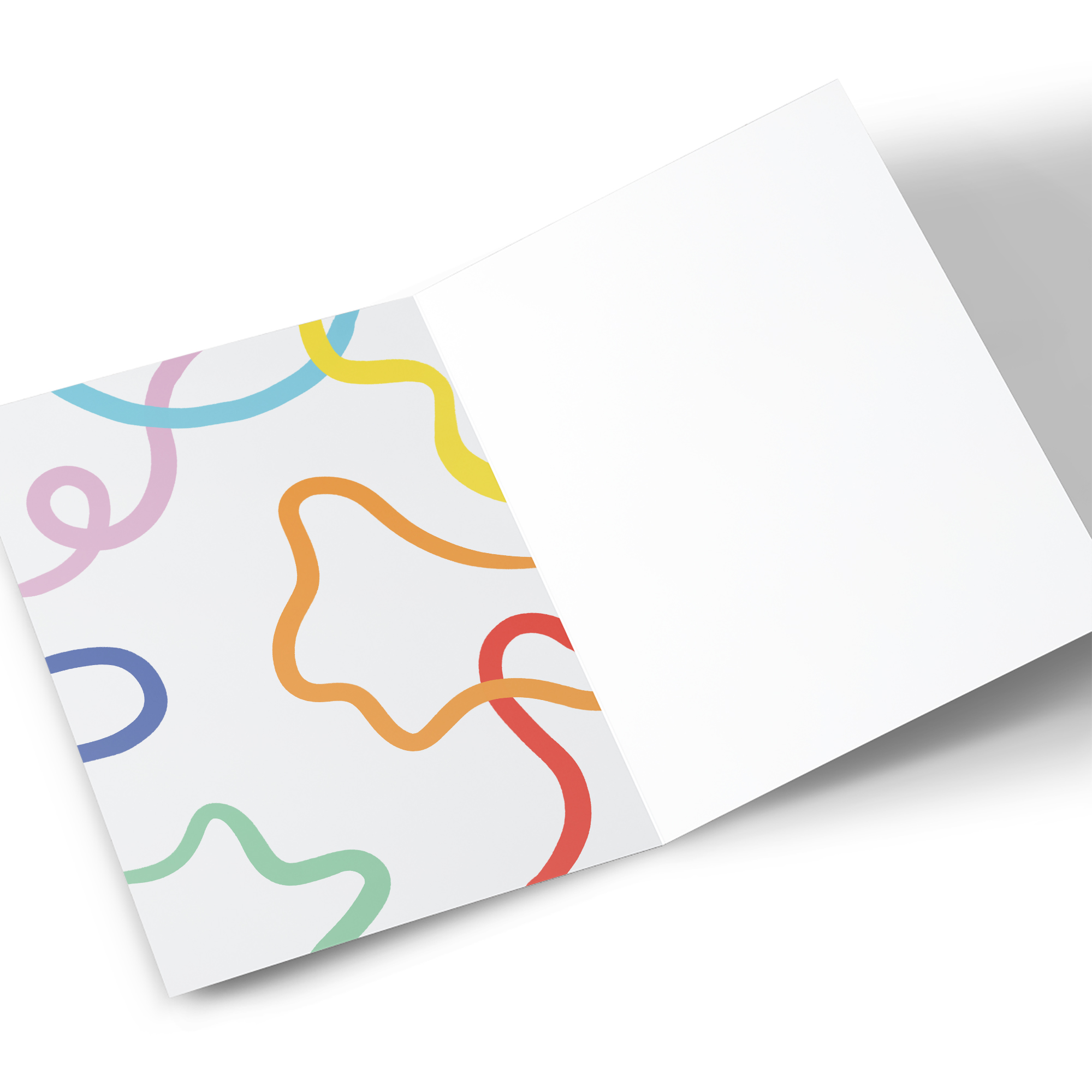 10th Birthday Card - Colourful Squiggles