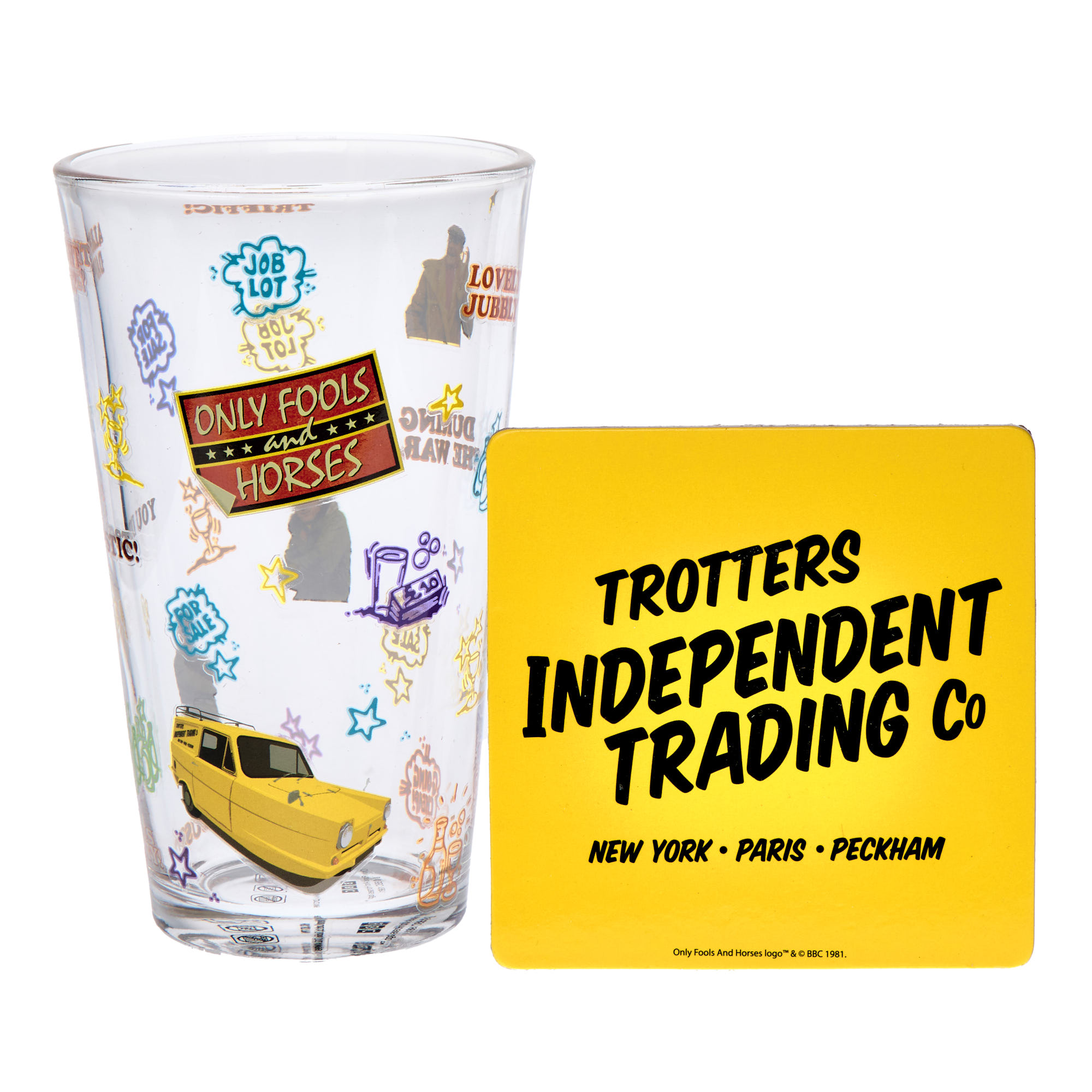 Only Fools & Horses Pint Glass & Coaster Set