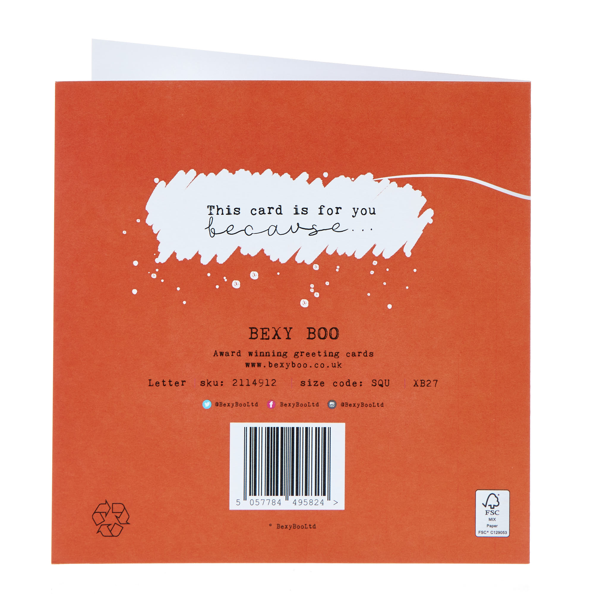 Bexy Boo Santa Ho Ho Ho Christmas Card