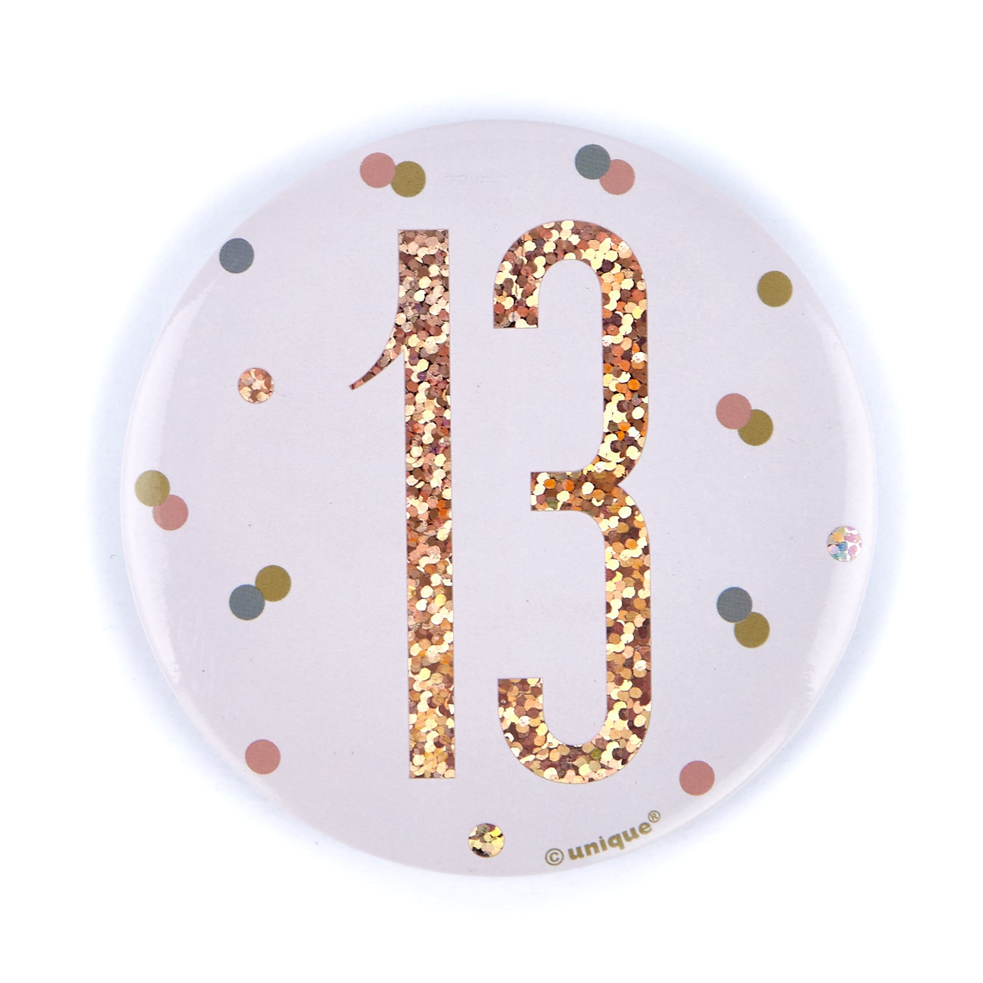 Rose Gold 13th Birthday Party Accessories Kit - 11 Pieces