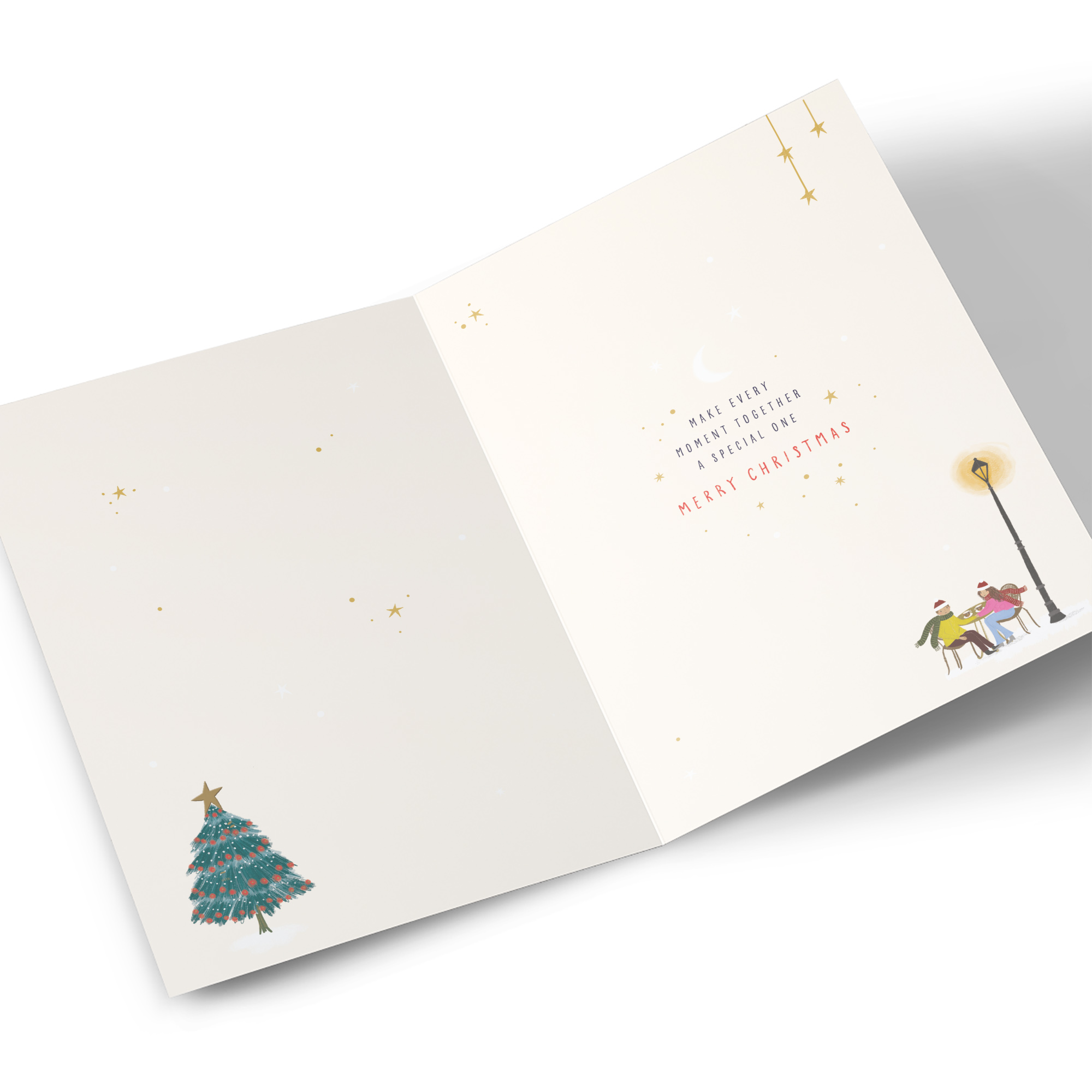 Christmas Card - Cafe Snowglobe, Both Of You