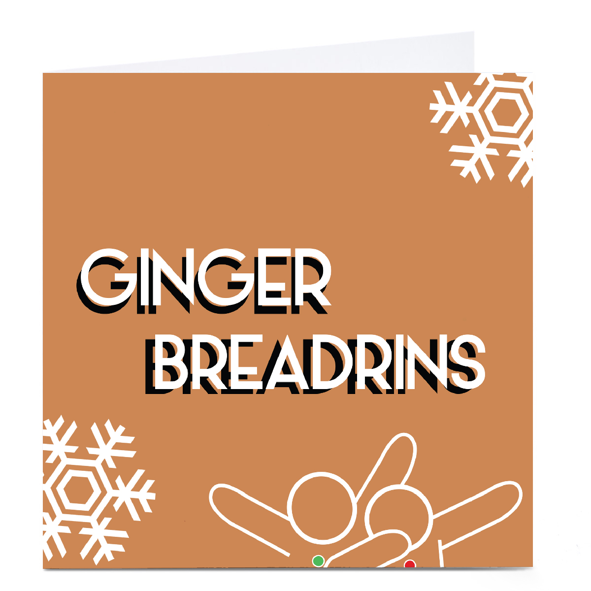 Personalised Streetgreets Christmas Card - Ginger Breadrins