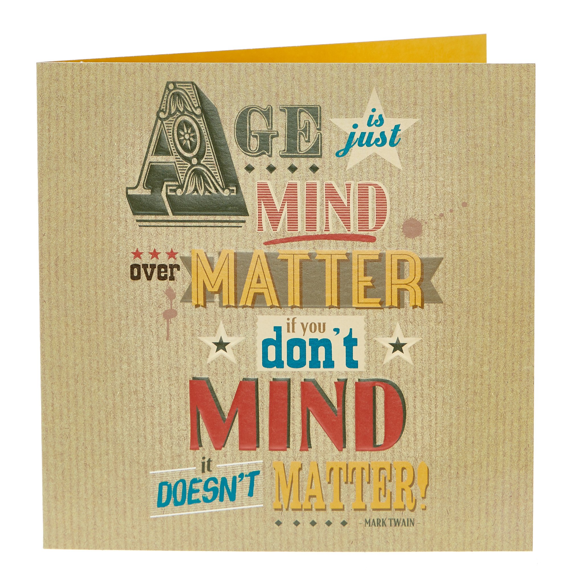 Birthday Card - Mind Over Matter