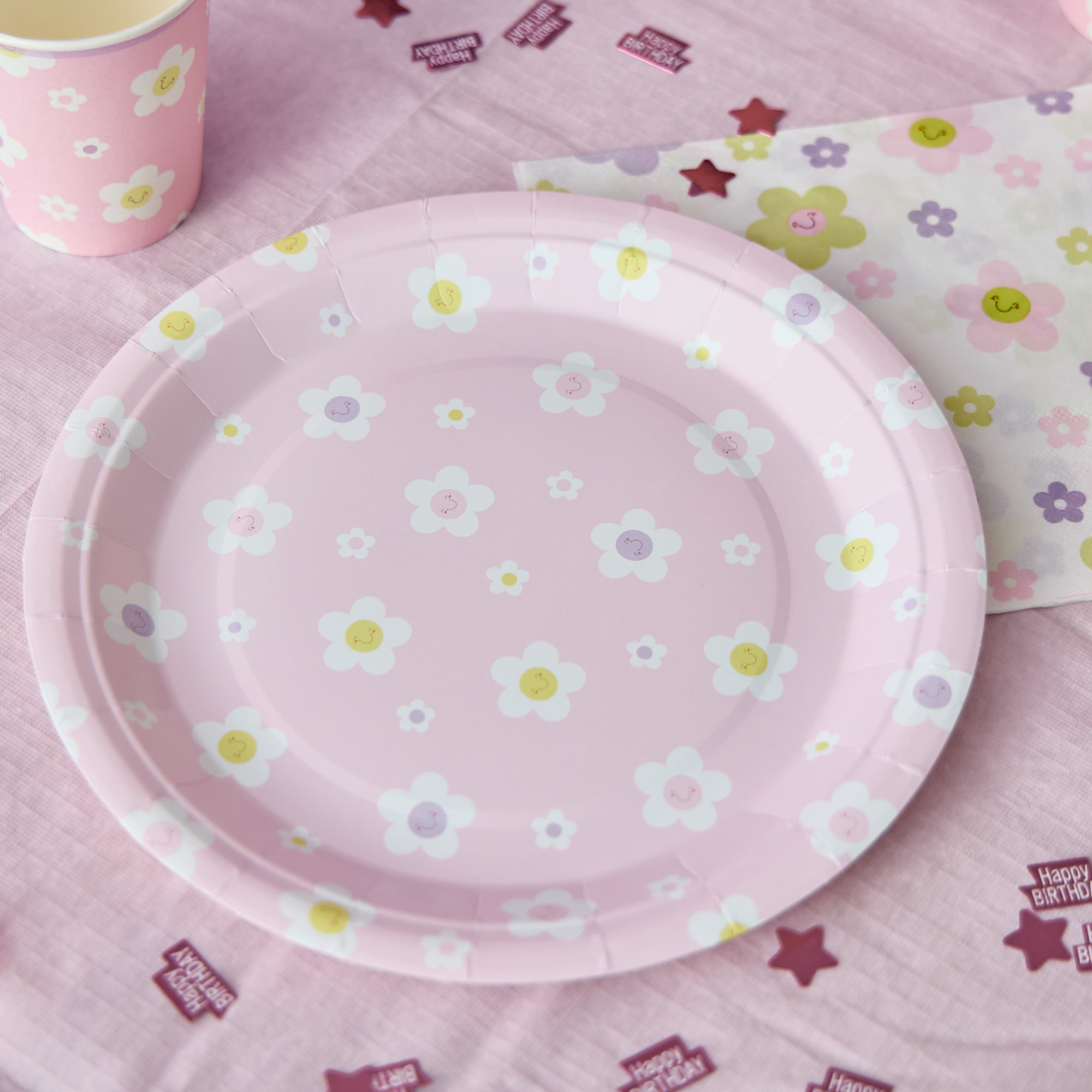 Daisy Paper Plates - Pack of 10
